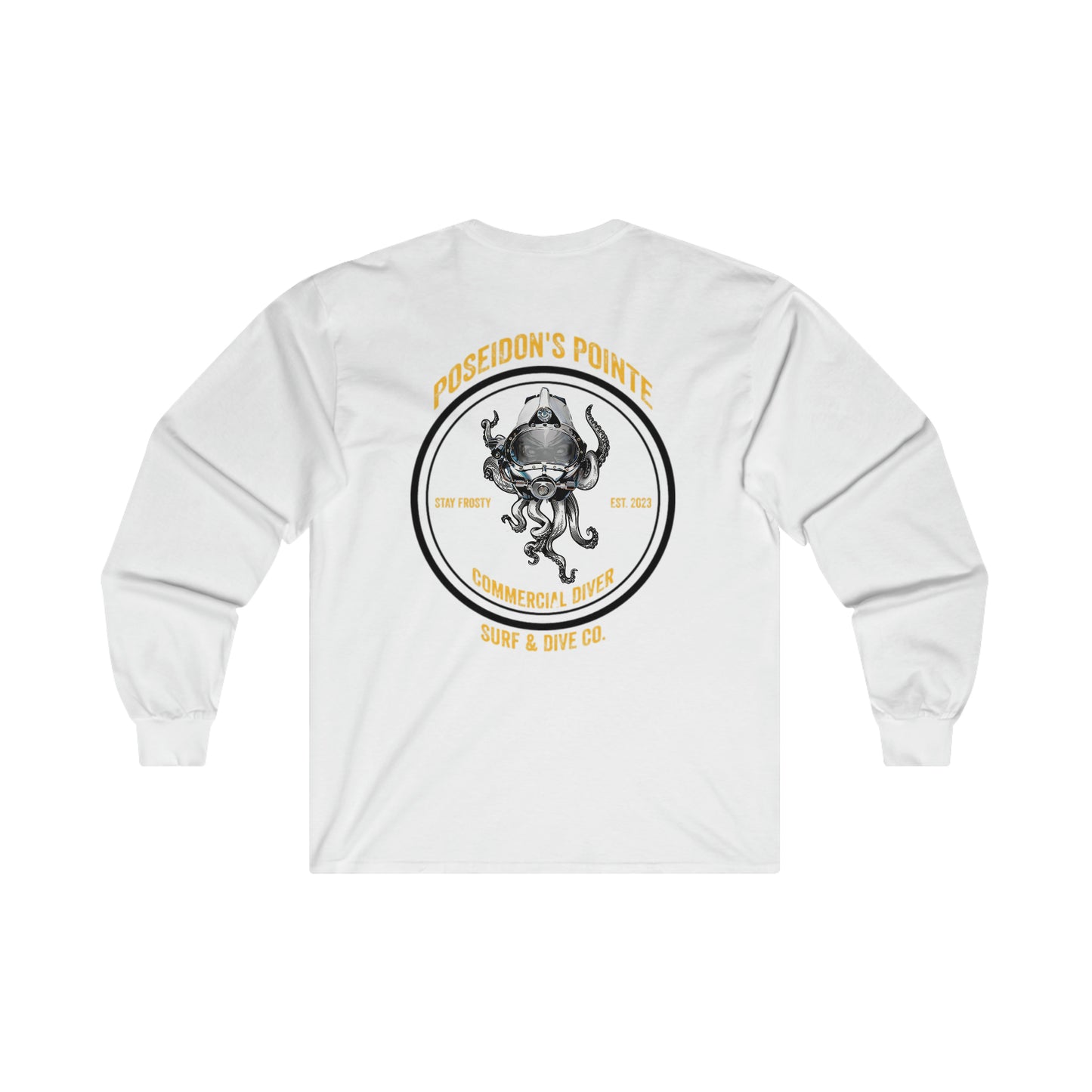 Commercial Diver - Skullupus in Kirby Morgan Helmet - Ultra Cotton Long Sleeve Tee