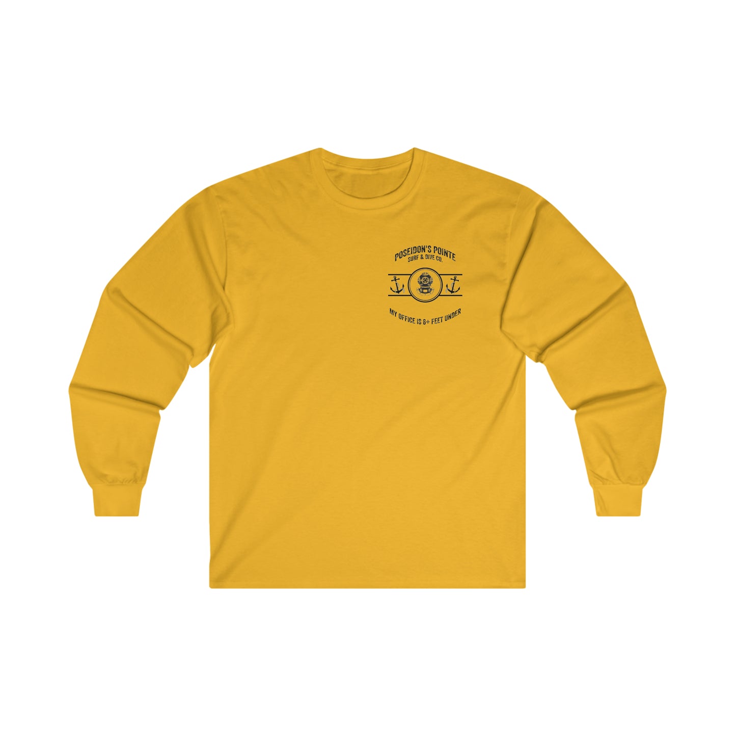 My Office is 6+ Feet Under w/ MAK V Helmet - Ultra Cotton Long Sleeve Tee