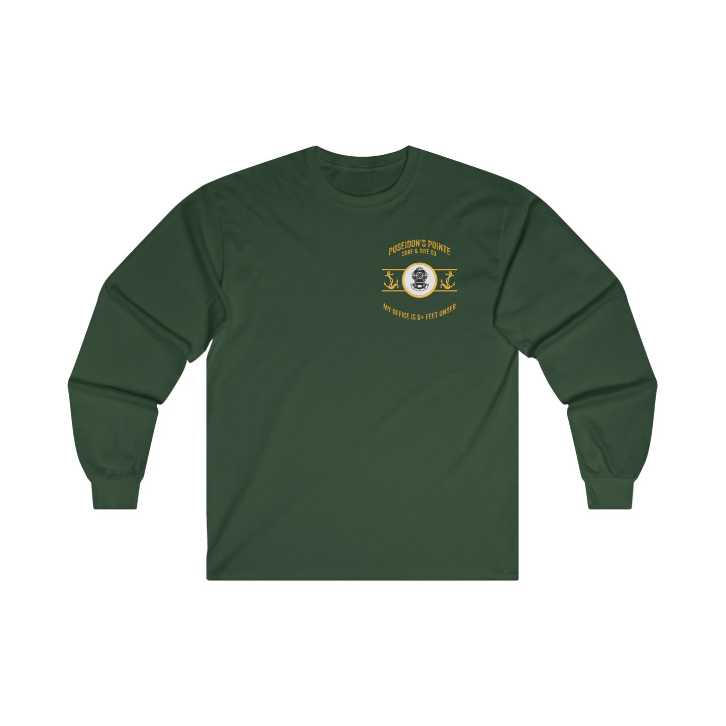 My Office is 6+ Feet Under w/ MAK V Helmet - Ultra Cotton Long Sleeve Tee