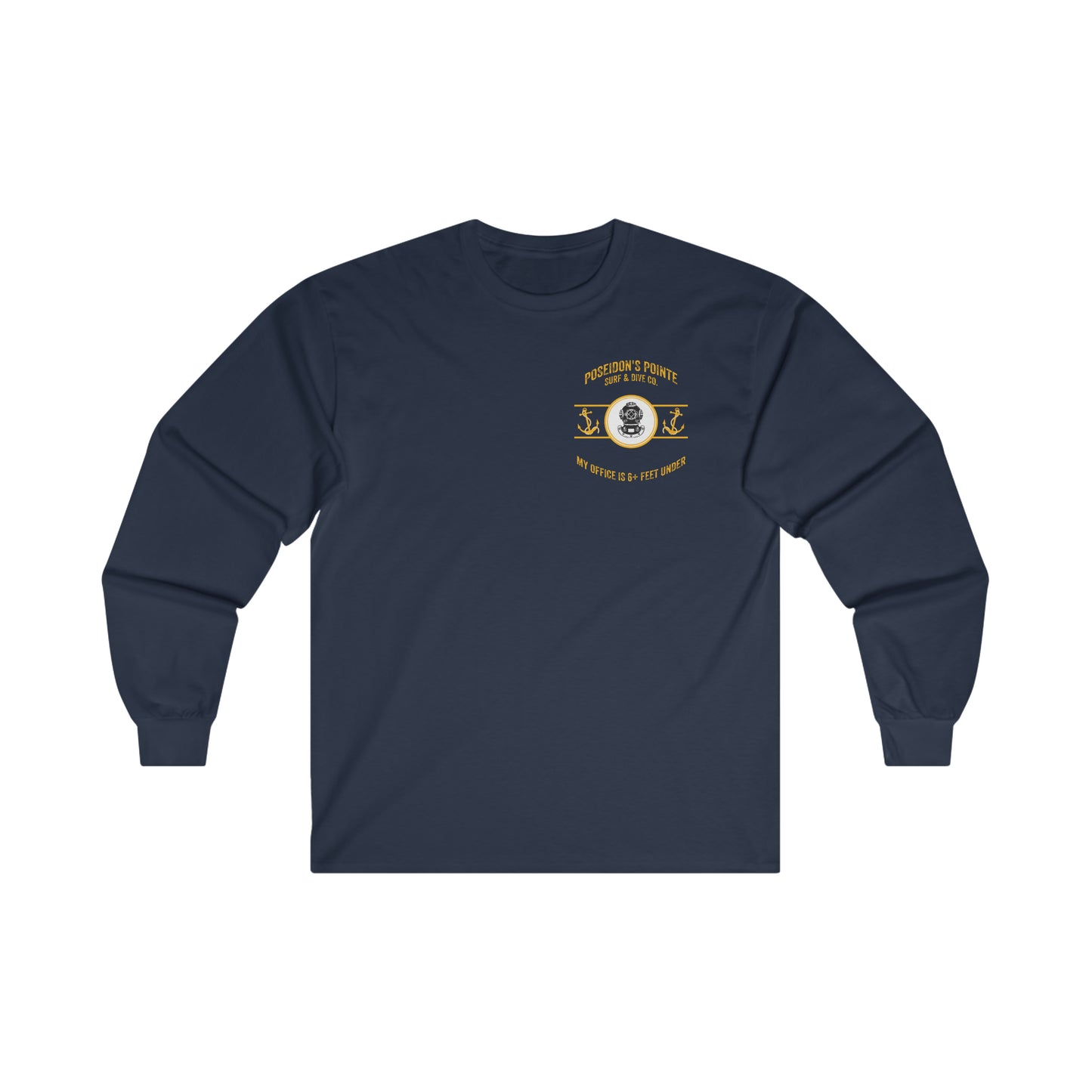 My Office is 6+ Feet Under w/ MAK V Helmet - Ultra Cotton Long Sleeve Tee
