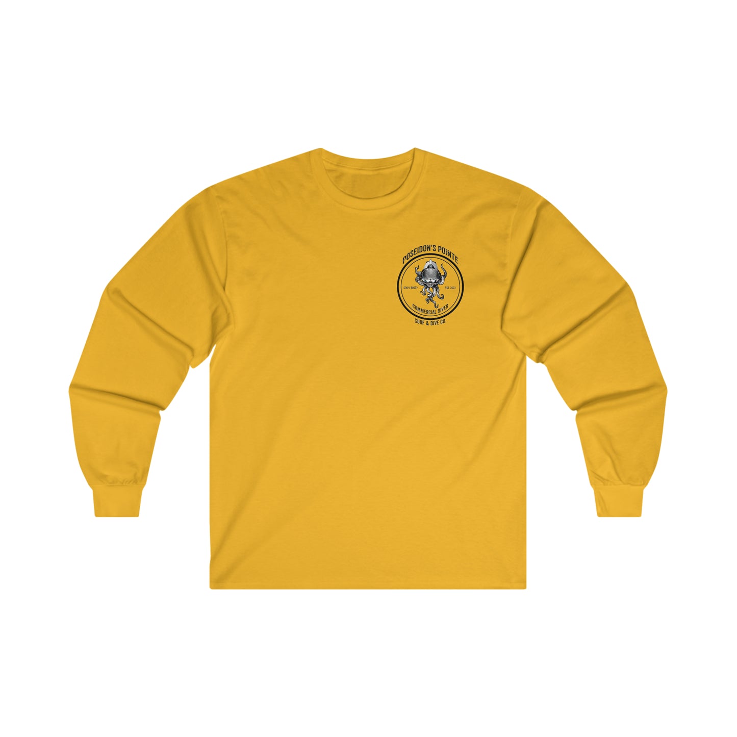Commercial Diver - Skullupus in Kirby Morgan Helmet - Ultra Cotton Long Sleeve Tee