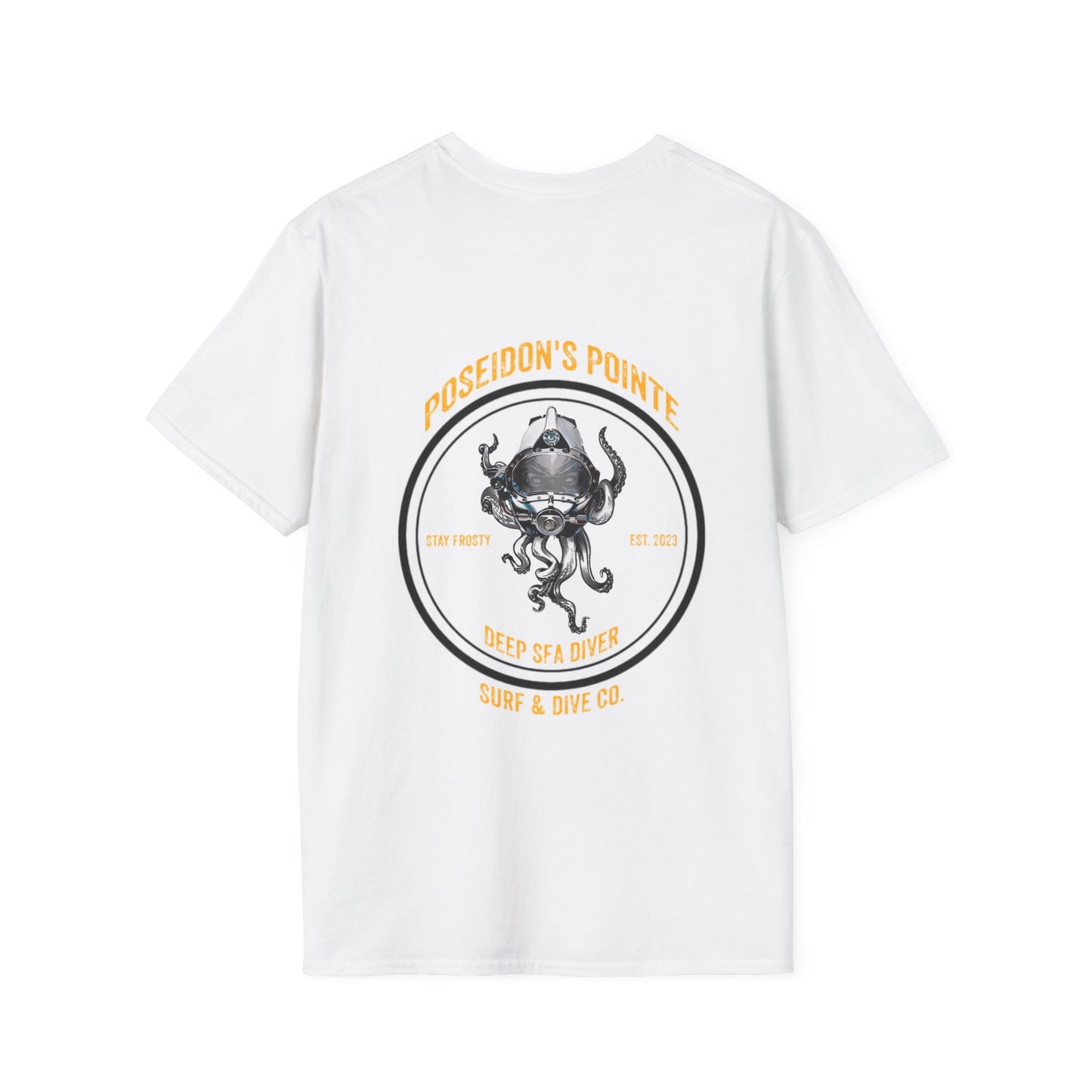 Deep Sea Diver - Skullupus in Kirby Morgan Dive Helmet Unisex Softstyle T-Shirt