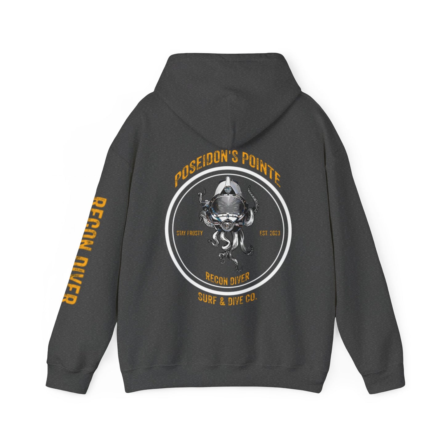 Recon Diver - Skullupus in Kirby Morgan Helmet - Unisex Heavy Blend™ Hooded Sweatshirt