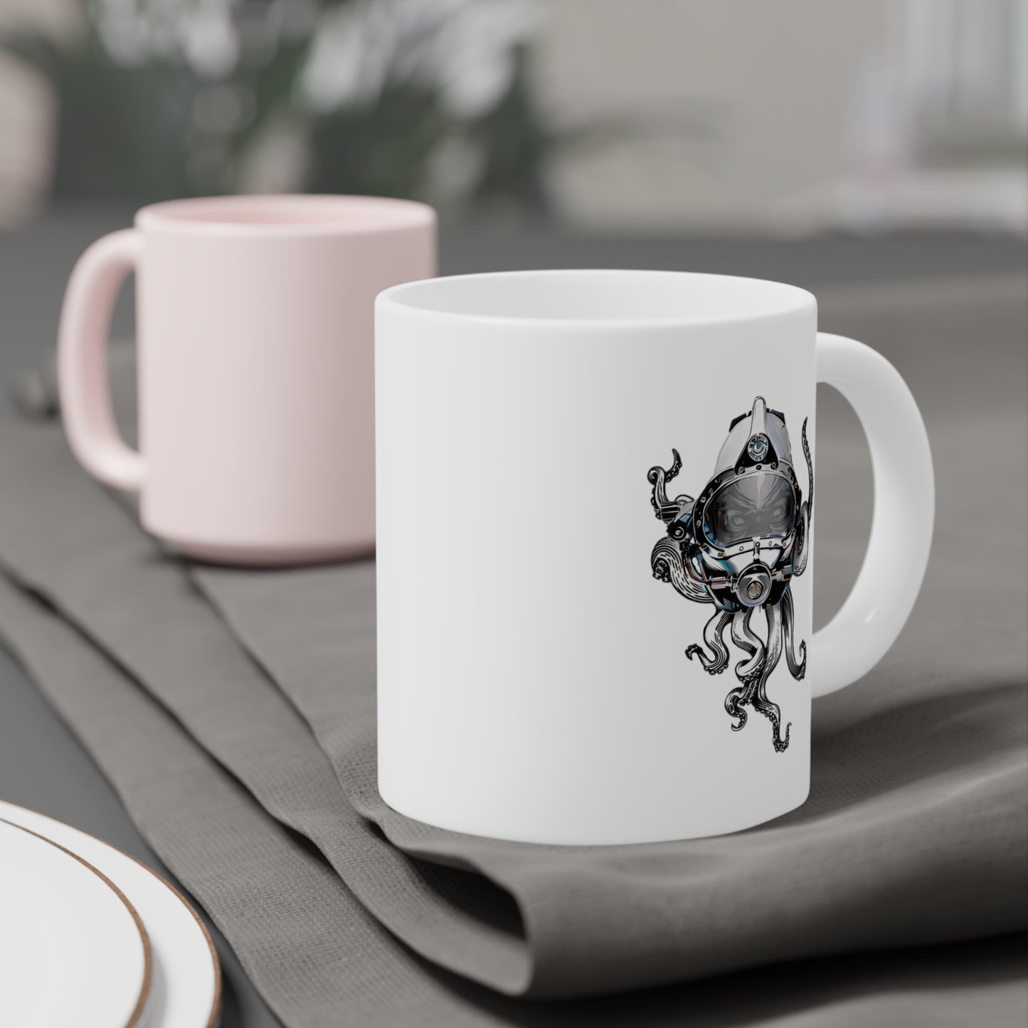 Skullupus in Kirby Morgan Dive Helmet Ceramic Mugs (11oz\15oz\20oz)