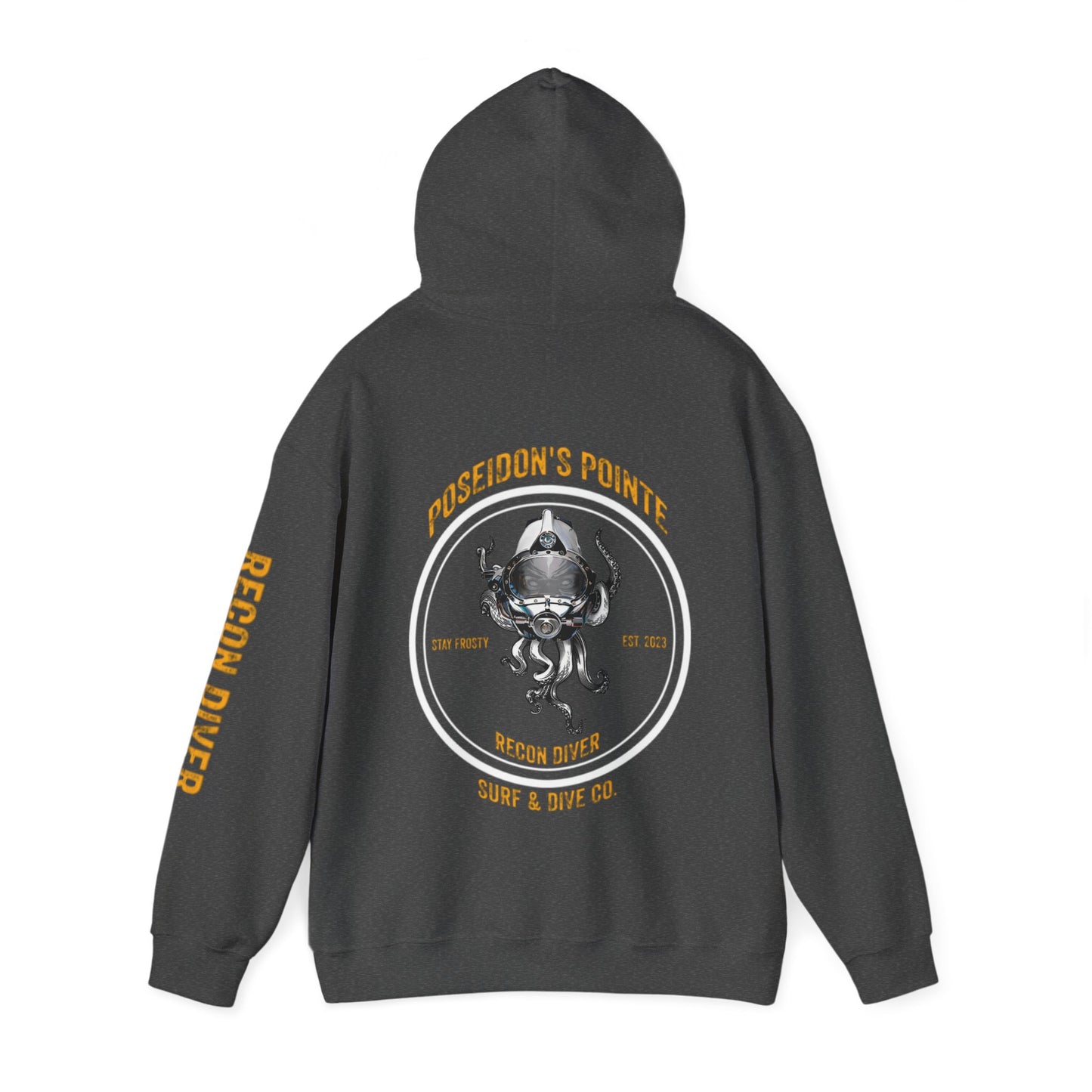 Recon Diver - Skullupus in Kirby Morgan Helmet - Unisex Heavy Blend™ Hooded Sweatshirt