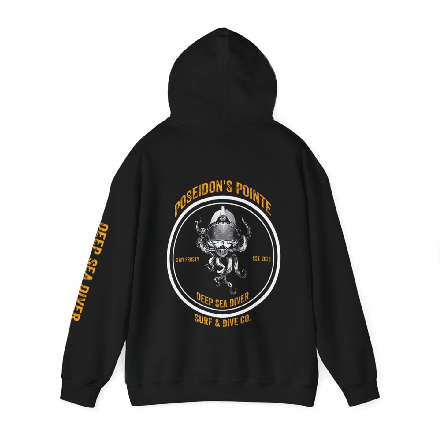 Deep Sea Diver - Skullupus in Kirby Morgan Helmet - Unisex Heavy Blend™ Hooded Sweatshirt