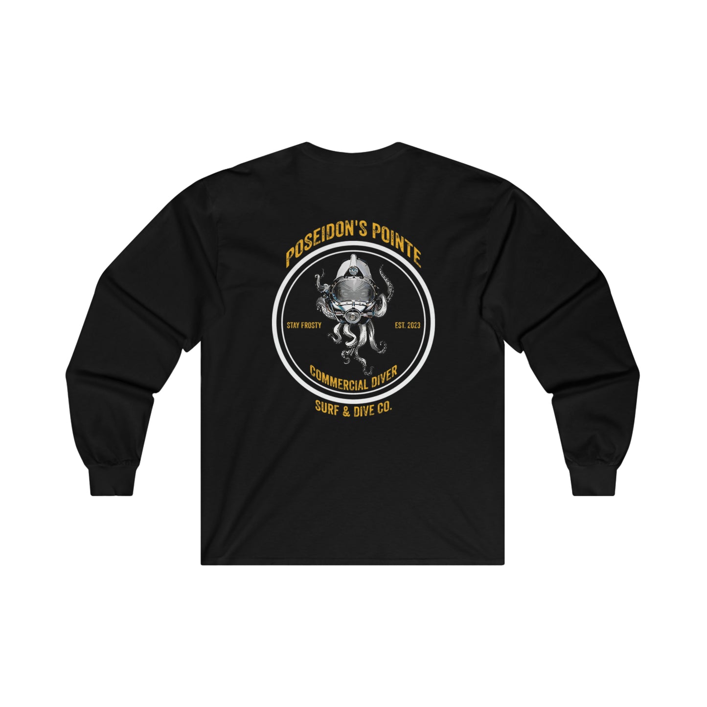 Commercial Diver - Skullupus in Kirby Morgan Helmet - Ultra Cotton Long Sleeve Tee
