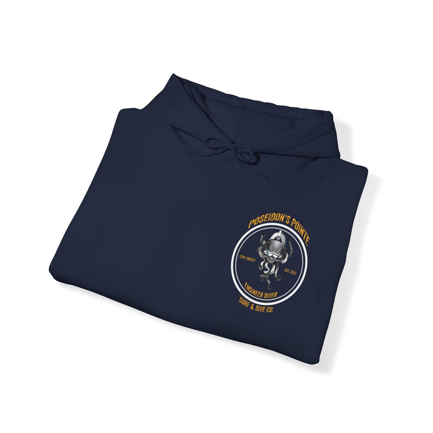 Engineer Diver - Skullupus in Kirby Morgan Helmet - Unisex Heavy Blend™ Hooded Sweatshirt