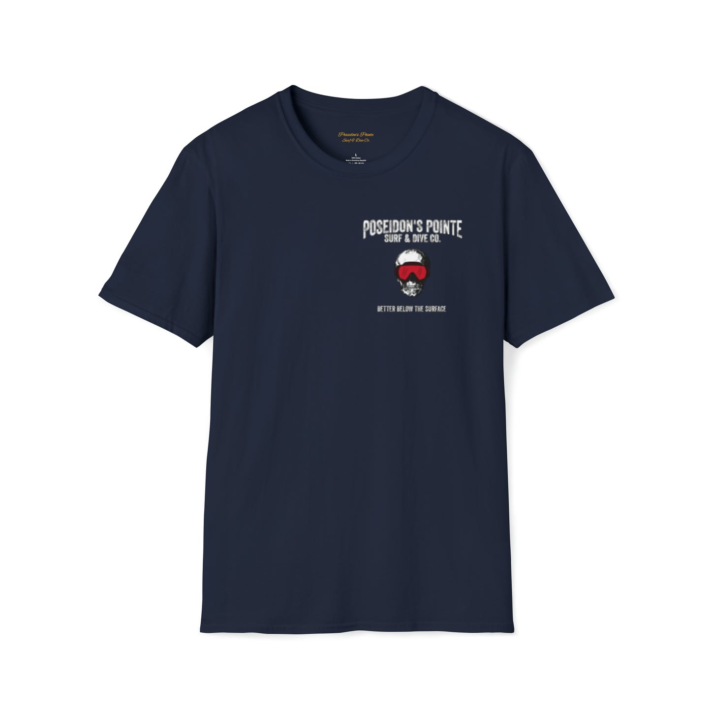Better Below the Surface w/ Diver Down Flag Unisex Softstyle T-Shirt