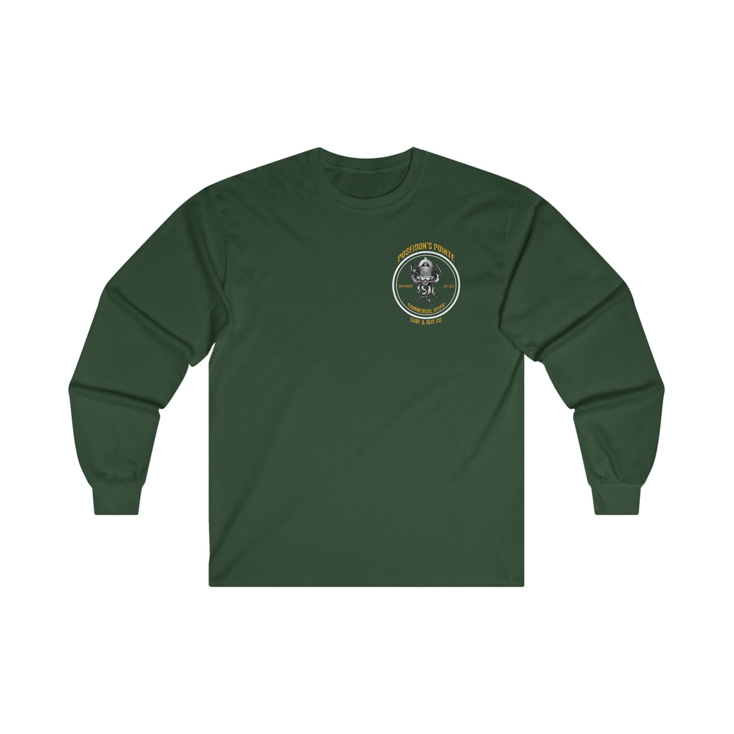Commercial Diver - Skullupus in Kirby Morgan Helmet - Ultra Cotton Long Sleeve Tee