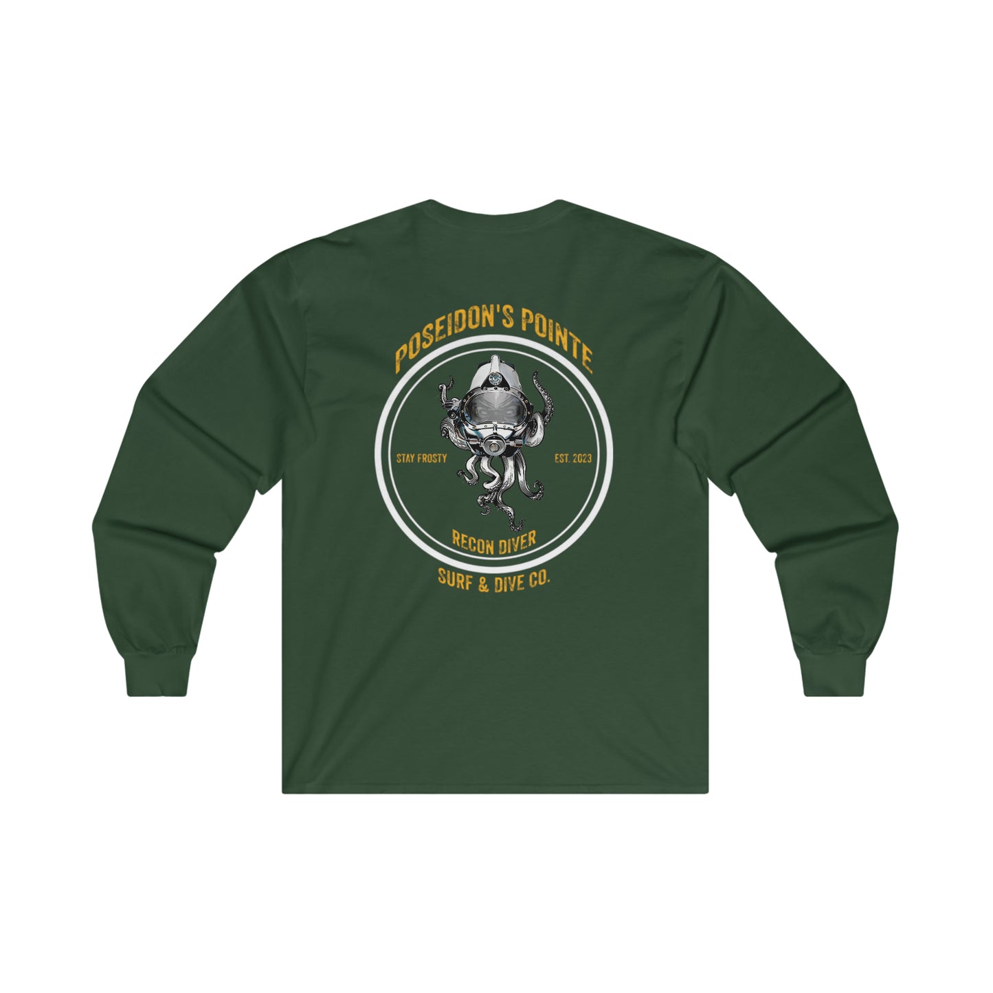 Recon Diver - Skullupus in Kirby Morgan Helmet - Ultra Cotton Long Sleeve Tee