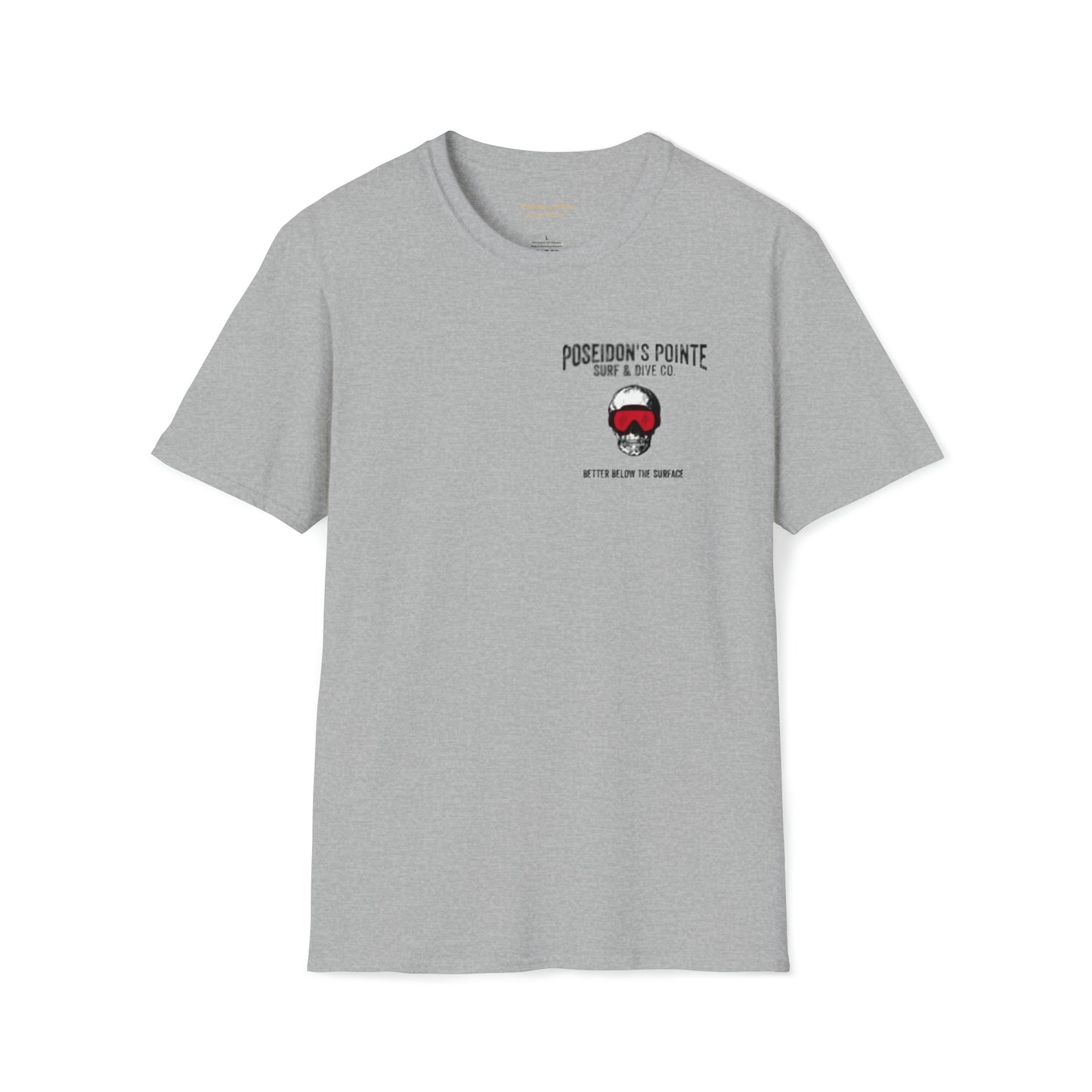 Better Below the Surface w/ Diver Down Flag Unisex Softstyle T-Shirt