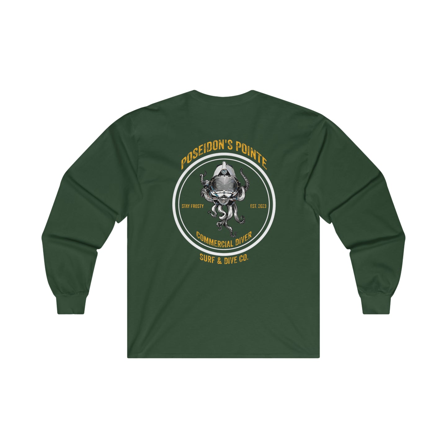 Commercial Diver - Skullupus in Kirby Morgan Helmet - Ultra Cotton Long Sleeve Tee
