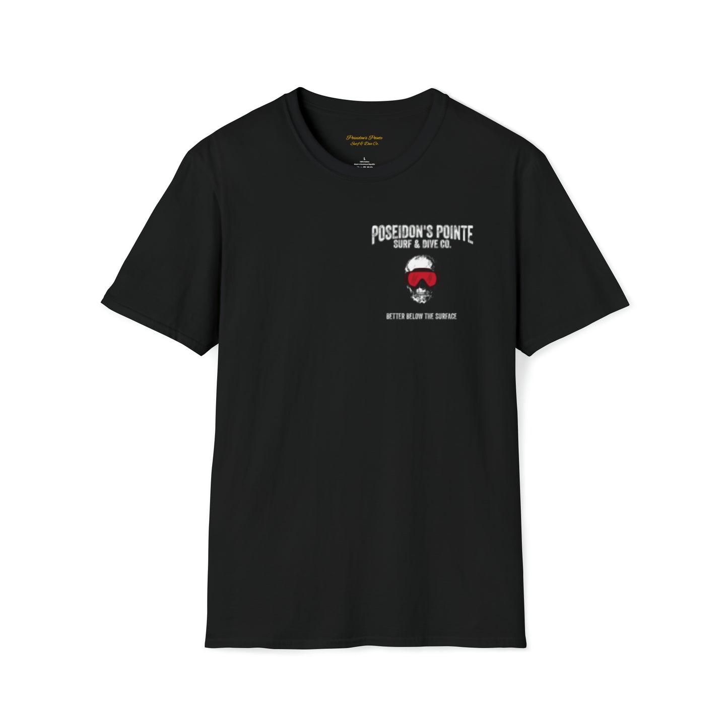 Better Below the Surface w/ Diver Down Flag Unisex Softstyle T-Shirt
