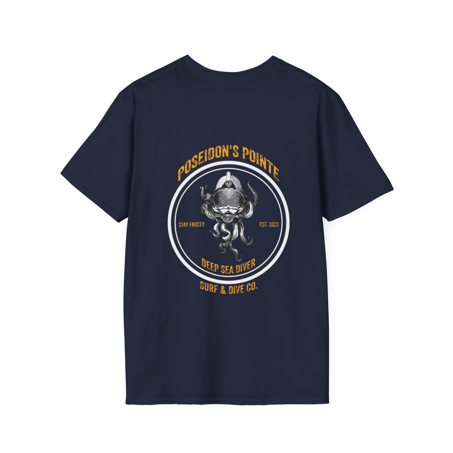 Deep Sea Diver - Skullupus in Kirby Morgan Dive Helmet Unisex Softstyle T-Shirt