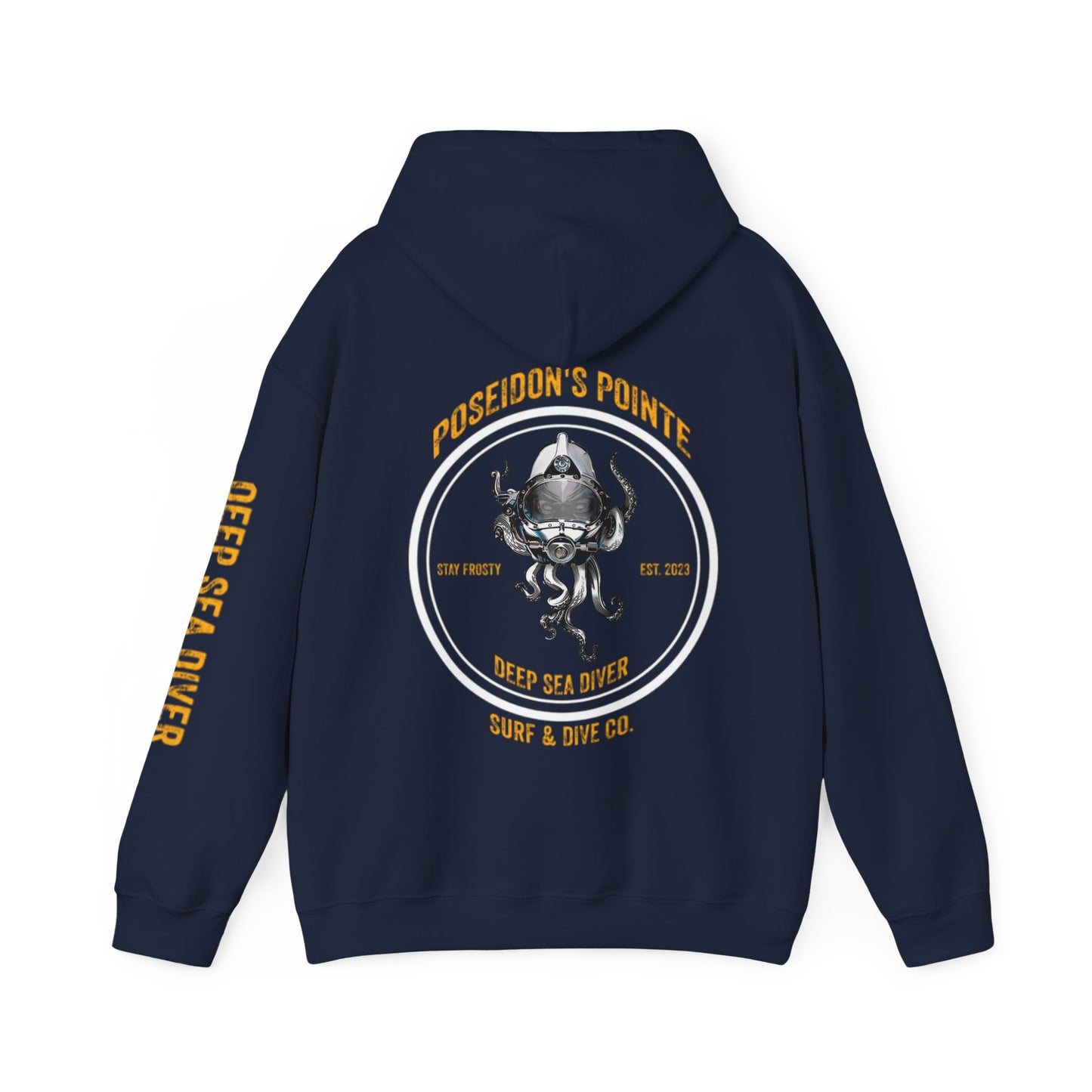 Deep Sea Diver - Skullupus in Kirby Morgan Helmet - Unisex Heavy Blend™ Hooded Sweatshirt