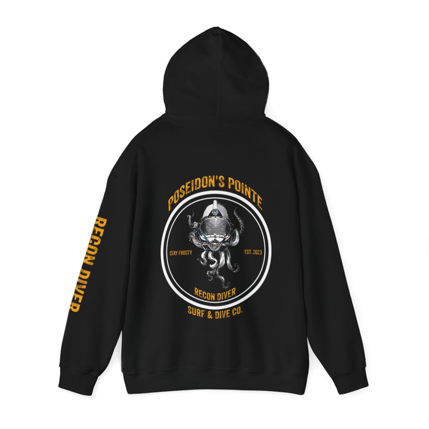 Recon Diver - Skullupus in Kirby Morgan Helmet - Unisex Heavy Blend™ Hooded Sweatshirt