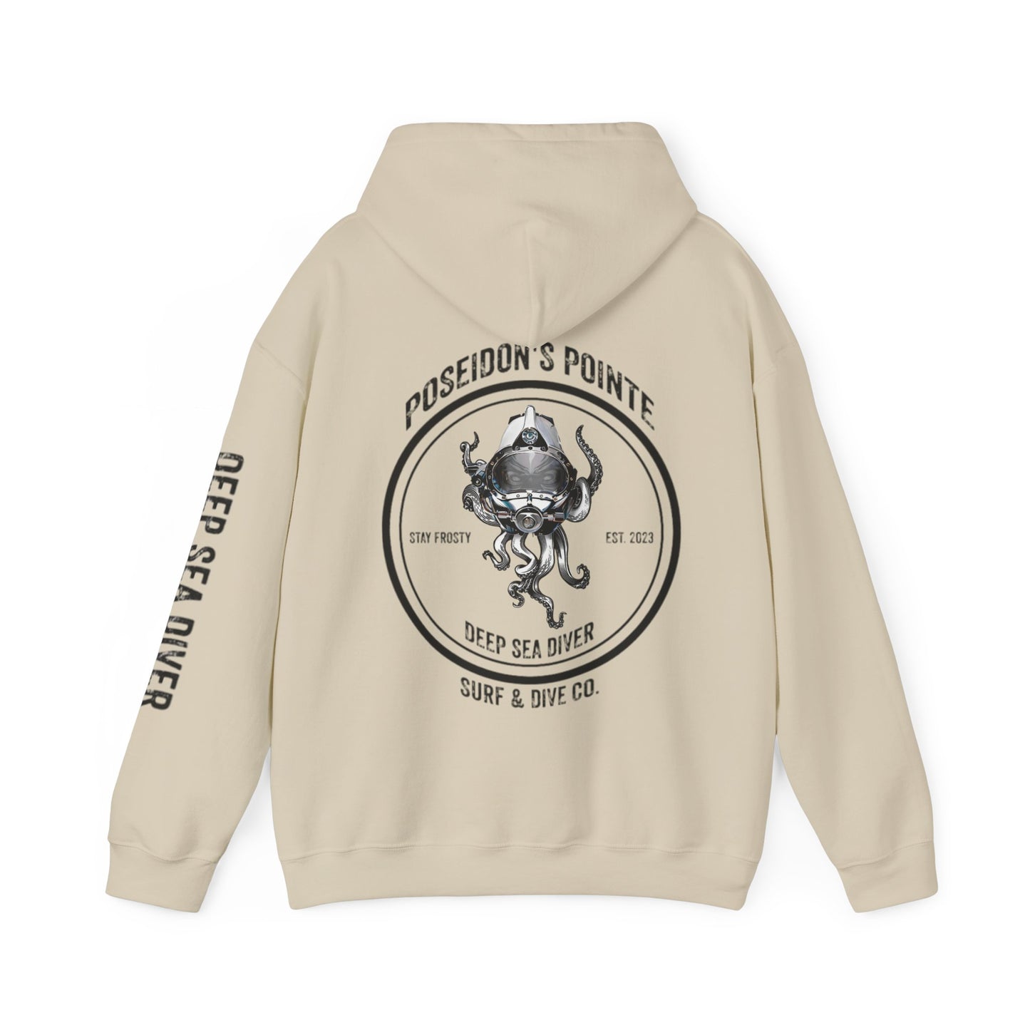 Deep Sea Diver - Skullupus in Kirby Morgan Helmet - Unisex Heavy Blend™ Hooded Sweatshirt