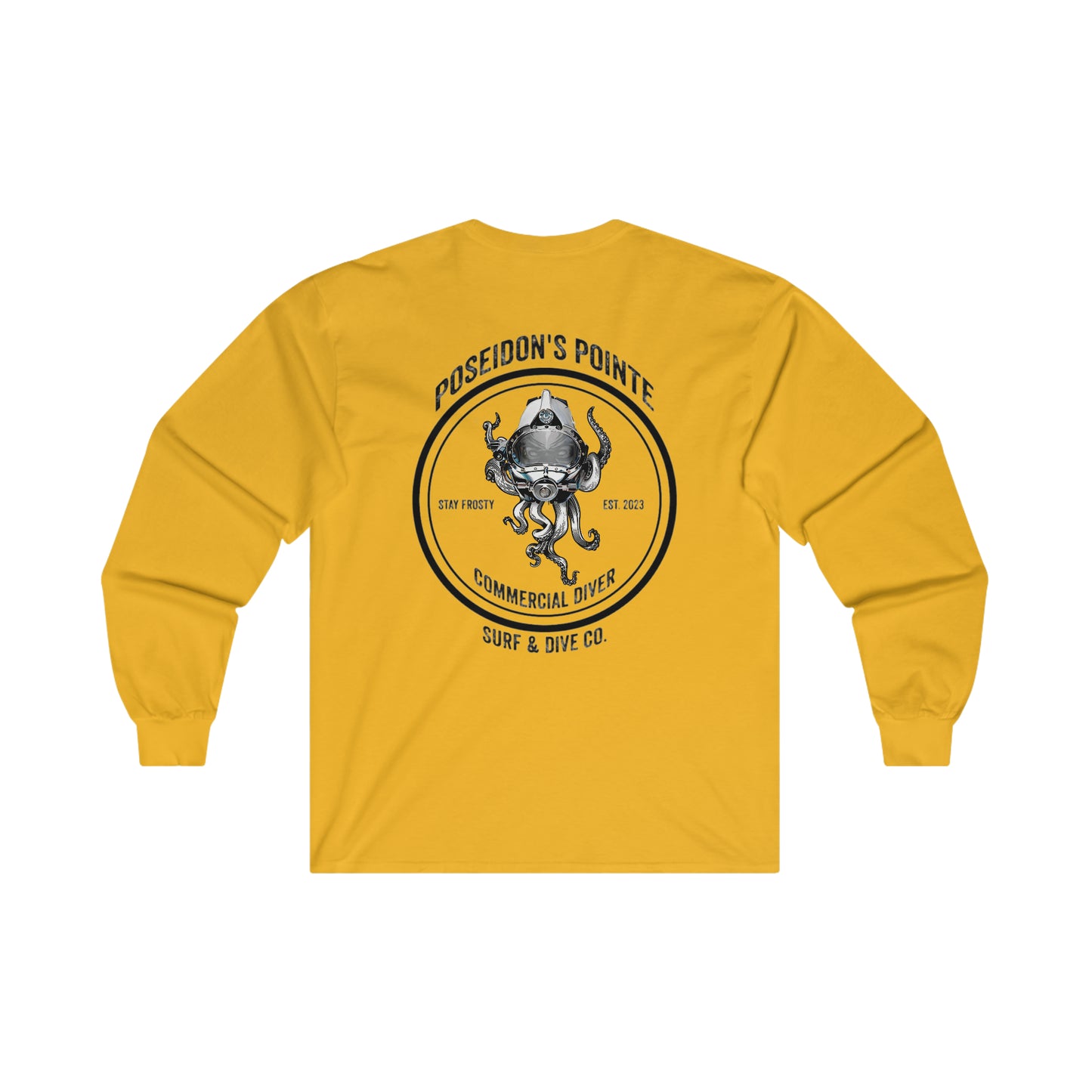 Commercial Diver - Skullupus in Kirby Morgan Helmet - Ultra Cotton Long Sleeve Tee