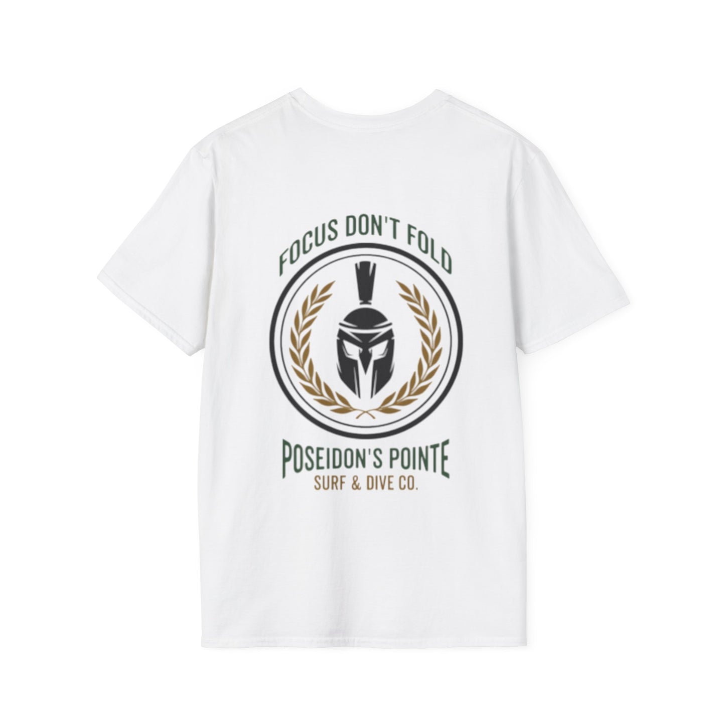 Focus Don't Fold Spartan Helmet Unisex Softstyle T-Shirt