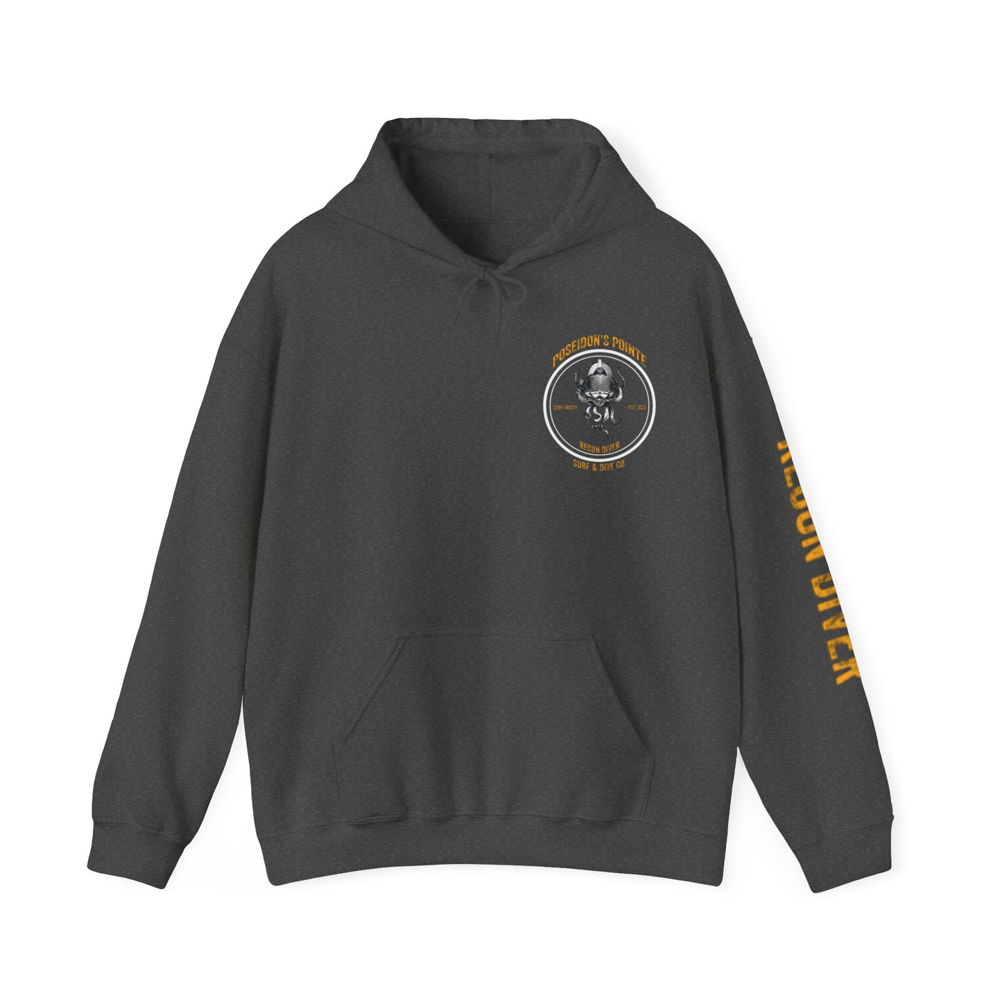 Recon Diver - Skullupus in Kirby Morgan Helmet - Unisex Heavy Blend™ Hooded Sweatshirt
