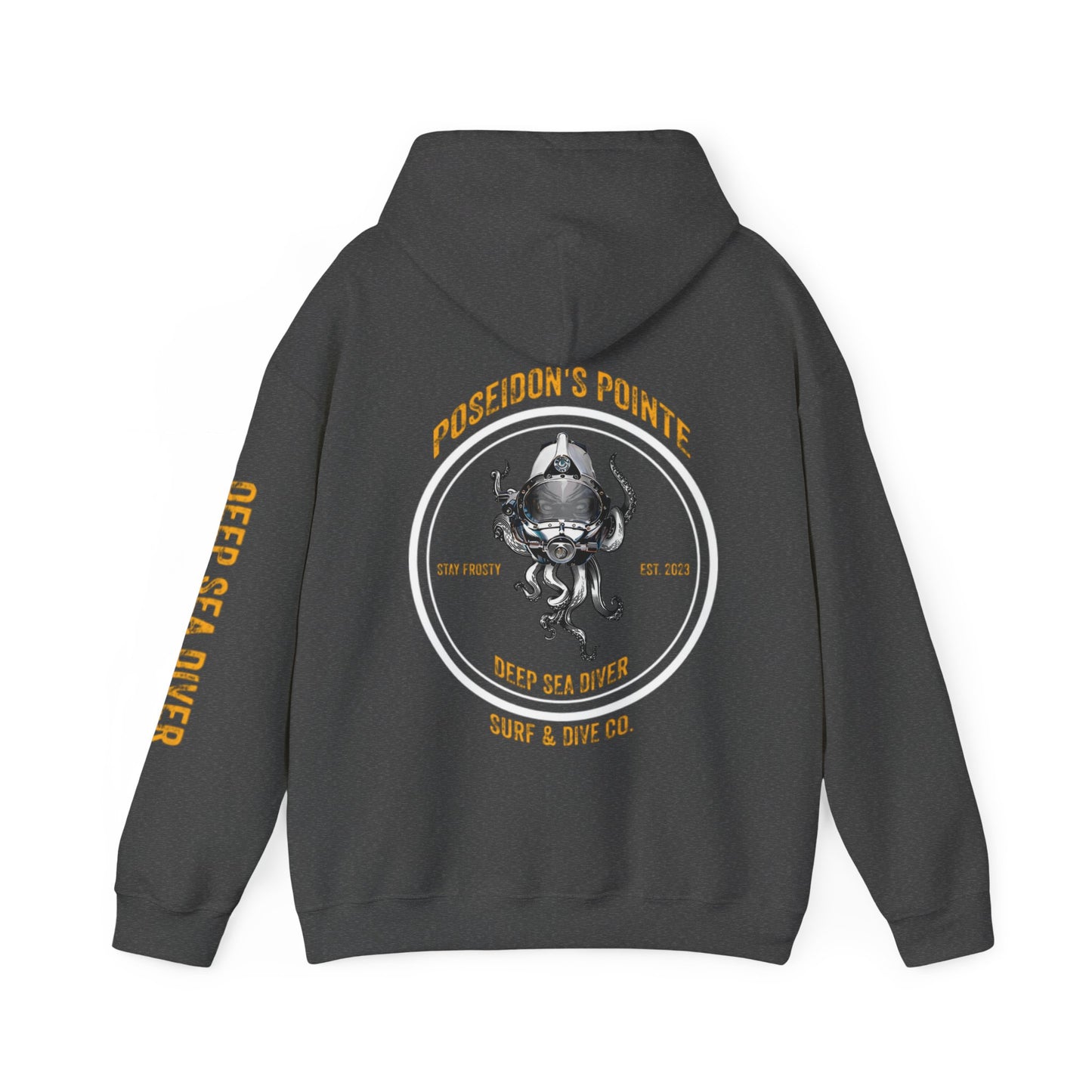 Deep Sea Diver - Skullupus in Kirby Morgan Helmet - Unisex Heavy Blend™ Hooded Sweatshirt
