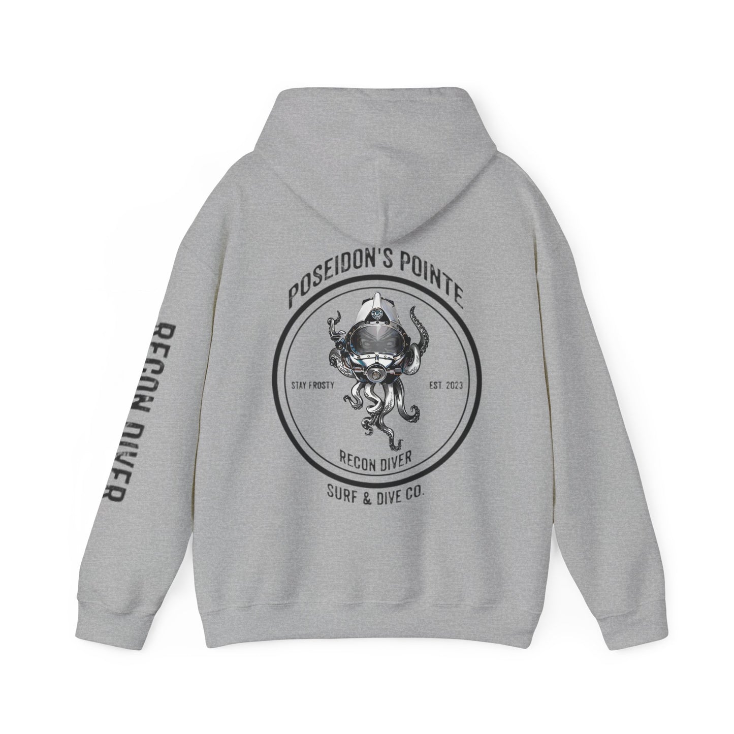 Recon Diver - Skullupus in Kirby Morgan Helmet - Unisex Heavy Blend™ Hooded Sweatshirt