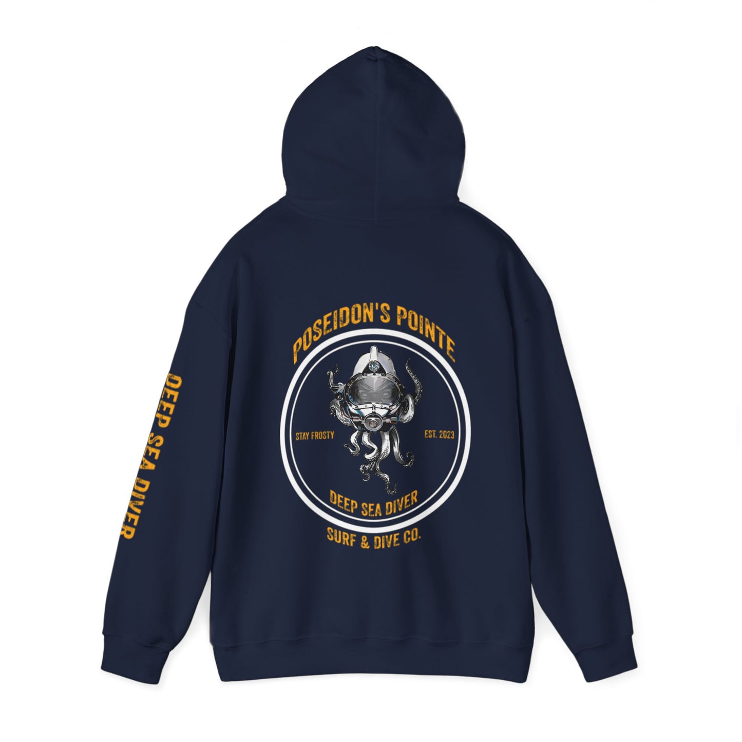 Deep Sea Diver - Skullupus in Kirby Morgan Helmet - Unisex Heavy Blend™ Hooded Sweatshirt