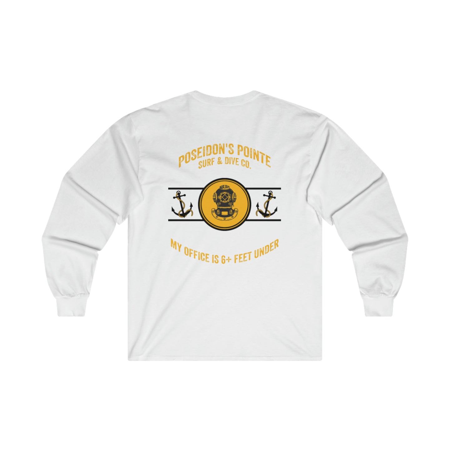 My Office is 6+ Feet Under w/ MAK V Helmet - Ultra Cotton Long Sleeve Tee
