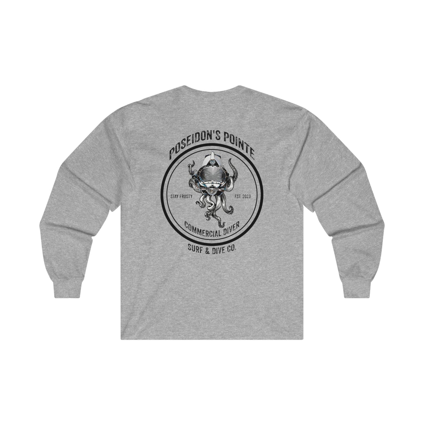Commercial Diver - Skullupus in Kirby Morgan Helmet - Ultra Cotton Long Sleeve Tee