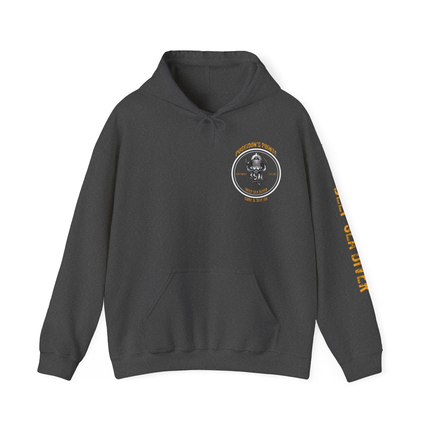 Deep Sea Diver - Skullupus in Kirby Morgan Helmet - Unisex Heavy Blend™ Hooded Sweatshirt