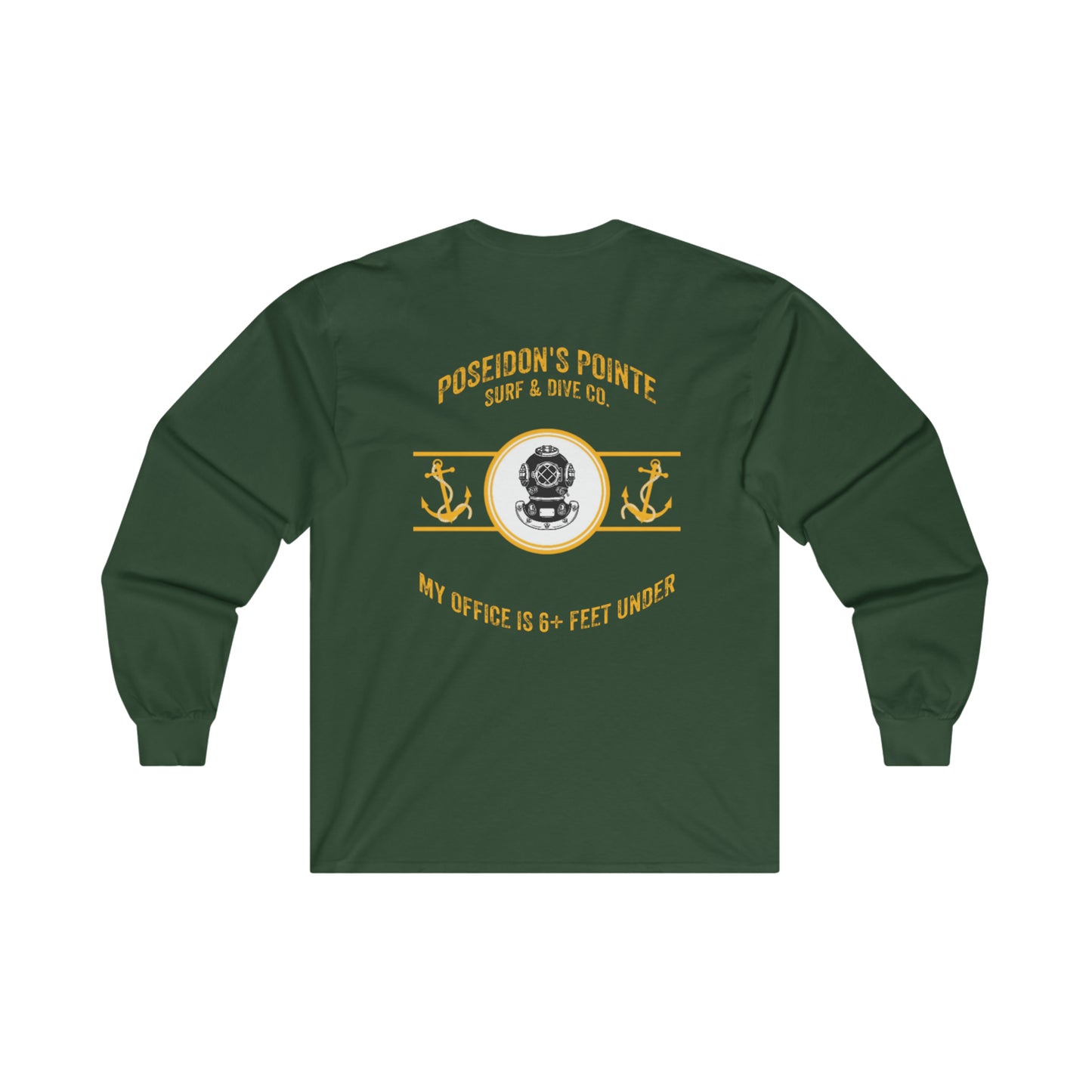 My Office is 6+ Feet Under w/ MAK V Helmet - Ultra Cotton Long Sleeve Tee