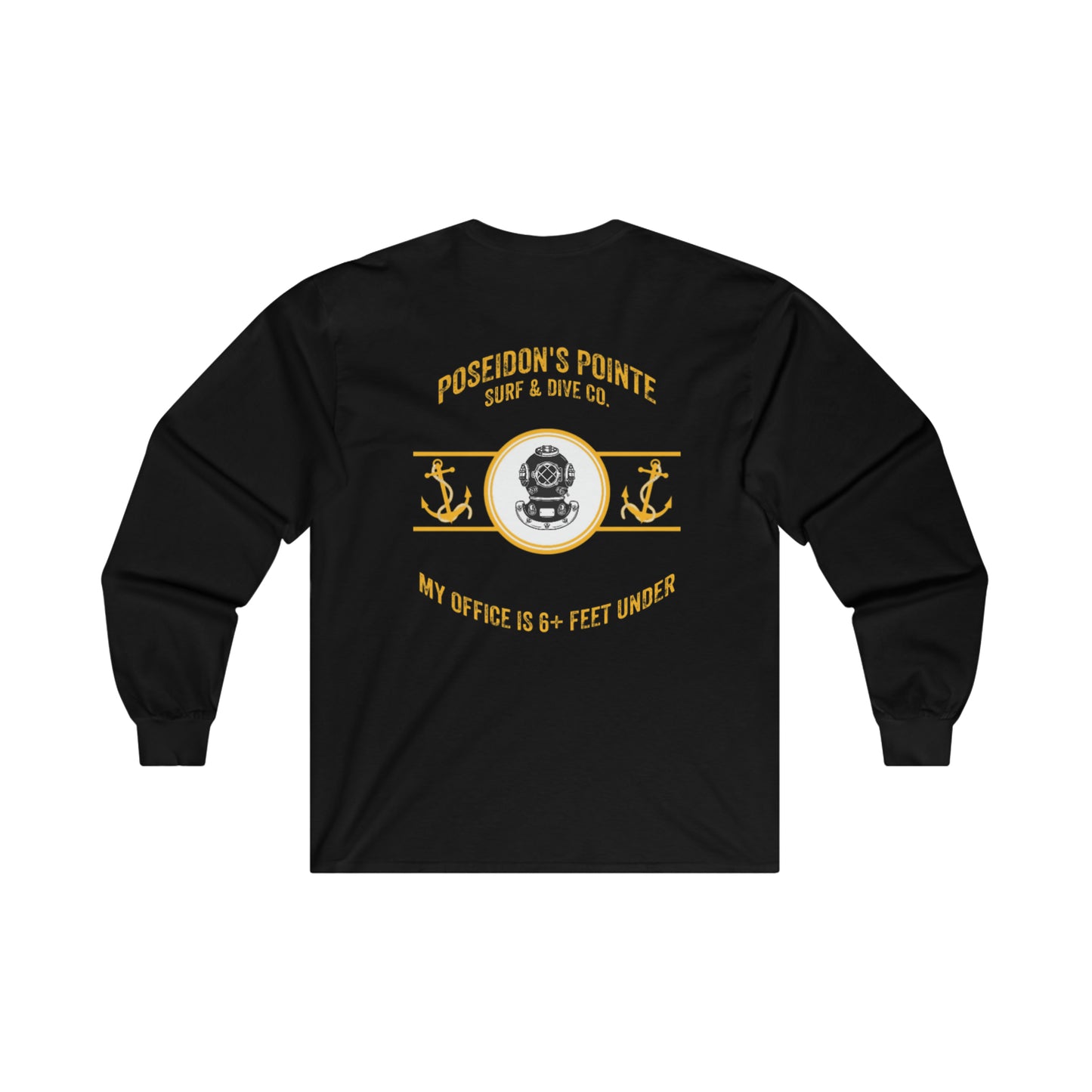 My Office is 6+ Feet Under w/ MAK V Helmet - Ultra Cotton Long Sleeve Tee
