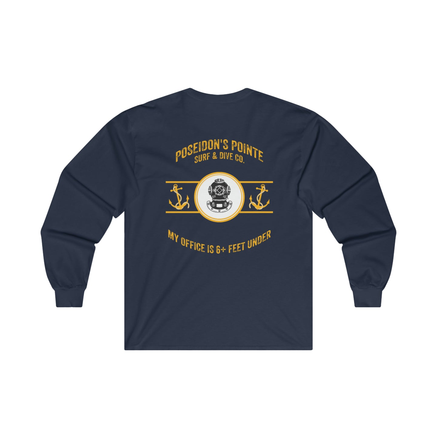 My Office is 6+ Feet Under w/ MAK V Helmet - Ultra Cotton Long Sleeve Tee