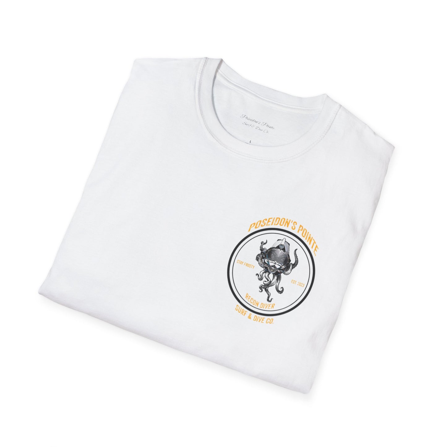 Recon Diver - Skullupus in Kirby Morgan Dive Helmet Unisex Softstyle T-Shirt