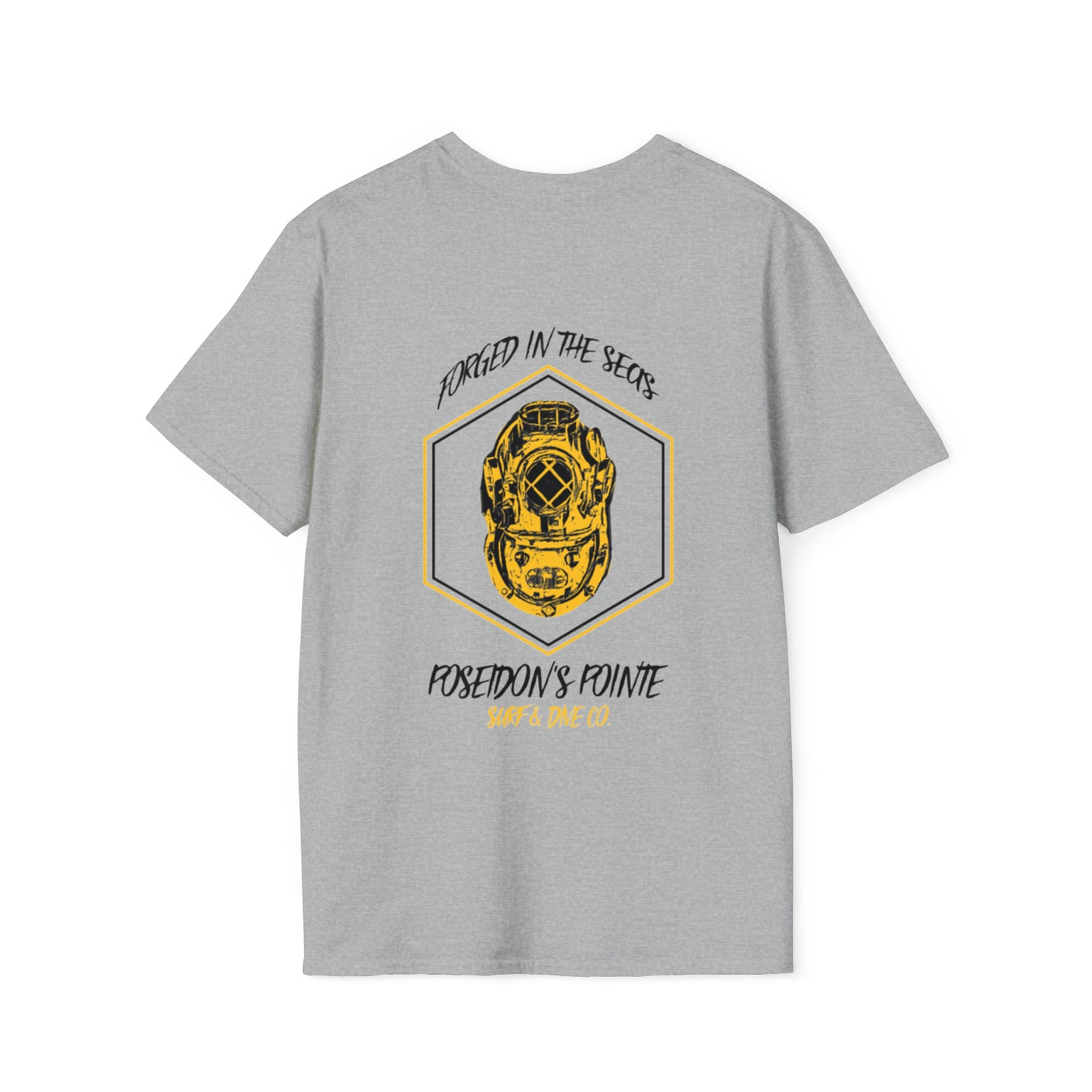 Forged in the Seas MAK V Dive Helmet Unisex Softstyle T-Shirt