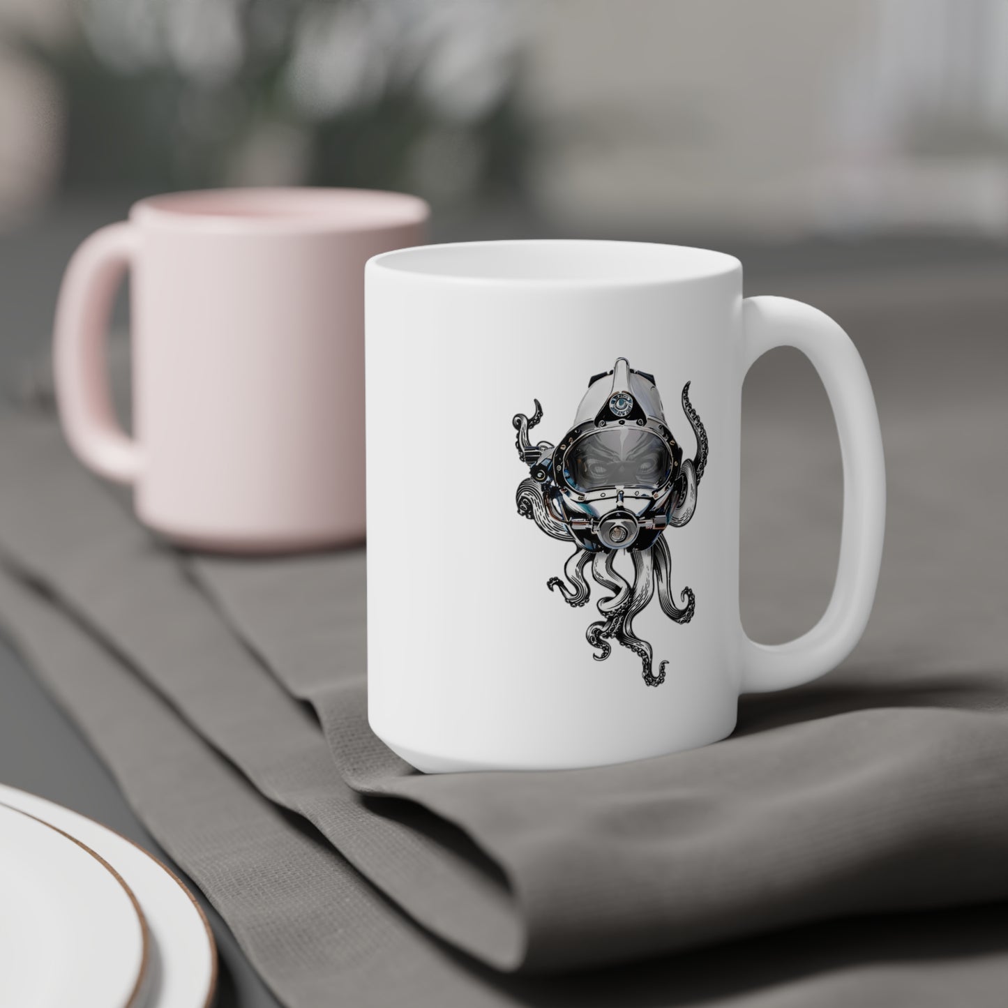 Skullupus in Kirby Morgan Dive Helmet Ceramic Mugs (11oz\15oz\20oz)