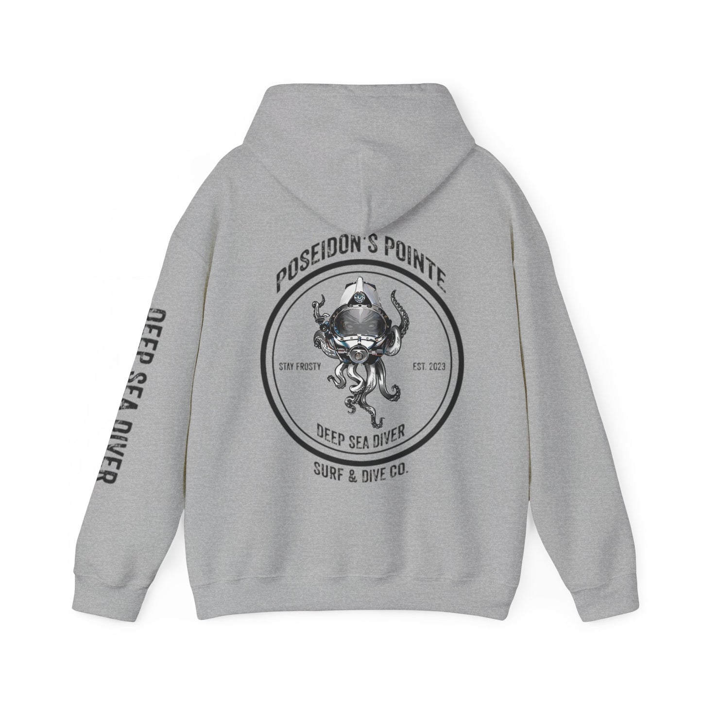 Deep Sea Diver - Skullupus in Kirby Morgan Helmet - Unisex Heavy Blend™ Hooded Sweatshirt
