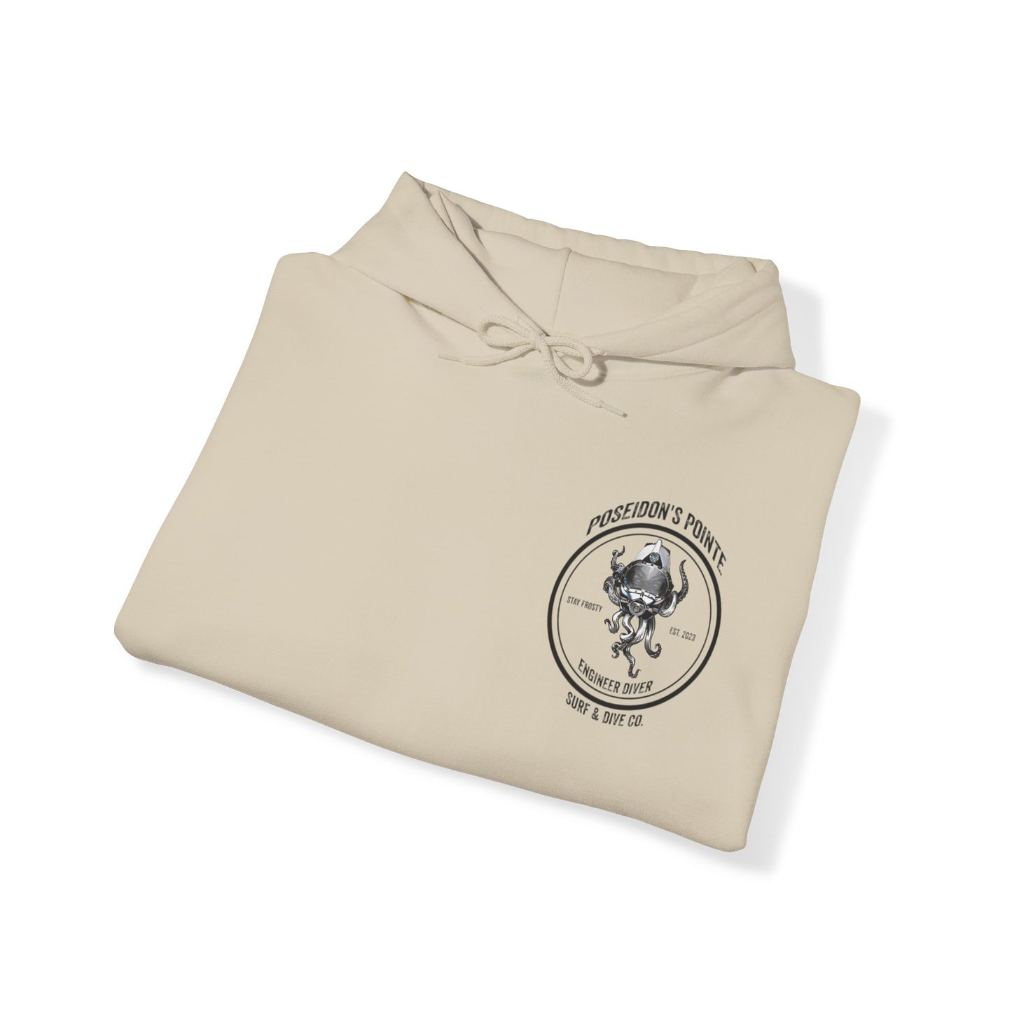 Engineer Diver - Skullupus in Kirby Morgan Helmet - Unisex Heavy Blend™ Hooded Sweatshirt