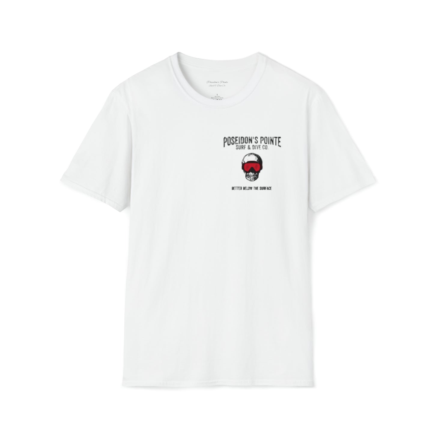 Better Below the Surface w/ Diver Down Flag Unisex Softstyle T-Shirt