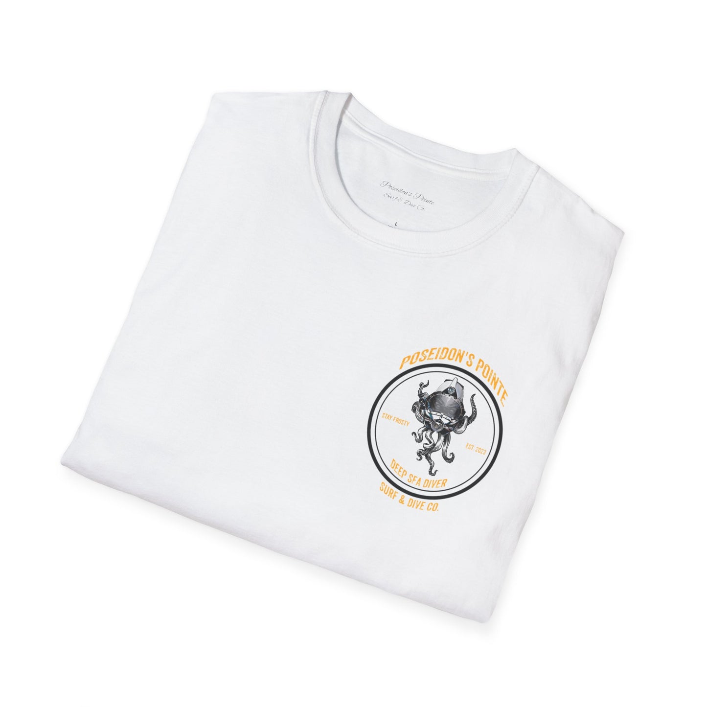 Deep Sea Diver - Skullupus in Kirby Morgan Dive Helmet Unisex Softstyle T-Shirt