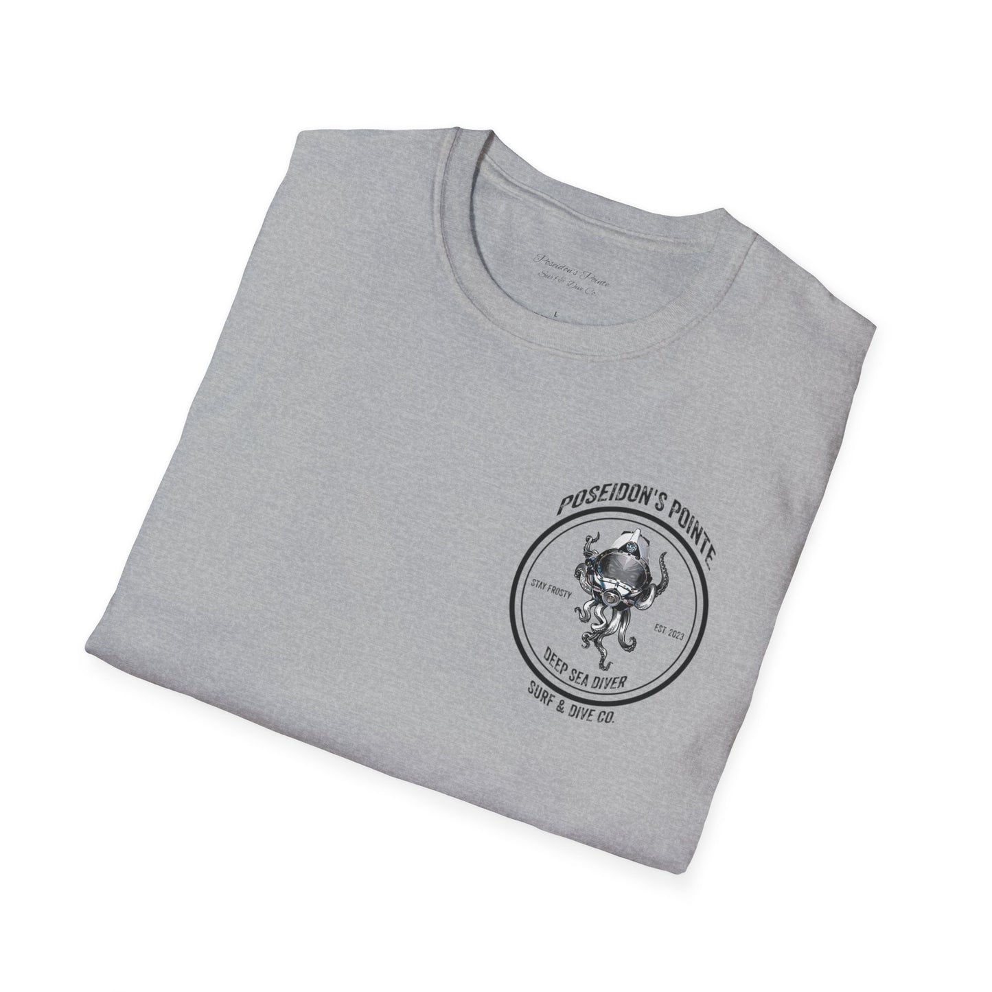 Deep Sea Diver - Skullupus in Kirby Morgan Dive Helmet Unisex Softstyle T-Shirt