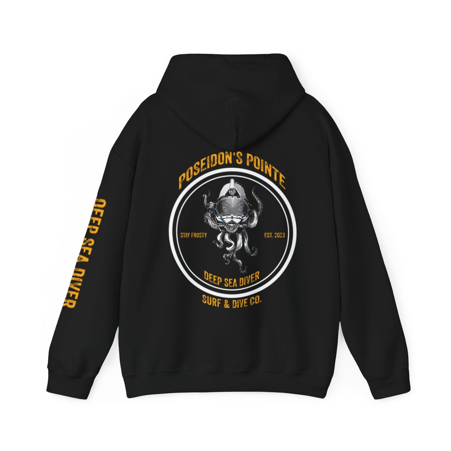 Deep Sea Diver - Skullupus in Kirby Morgan Helmet - Unisex Heavy Blend™ Hooded Sweatshirt