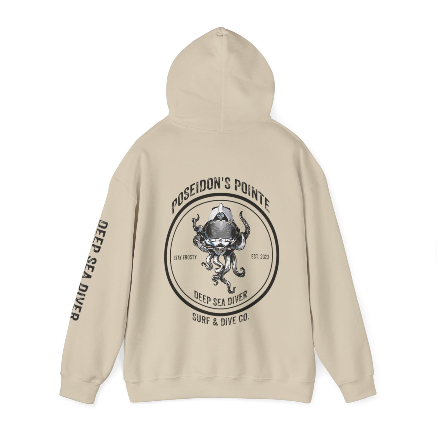 Deep Sea Diver - Skullupus in Kirby Morgan Helmet - Unisex Heavy Blend™ Hooded Sweatshirt