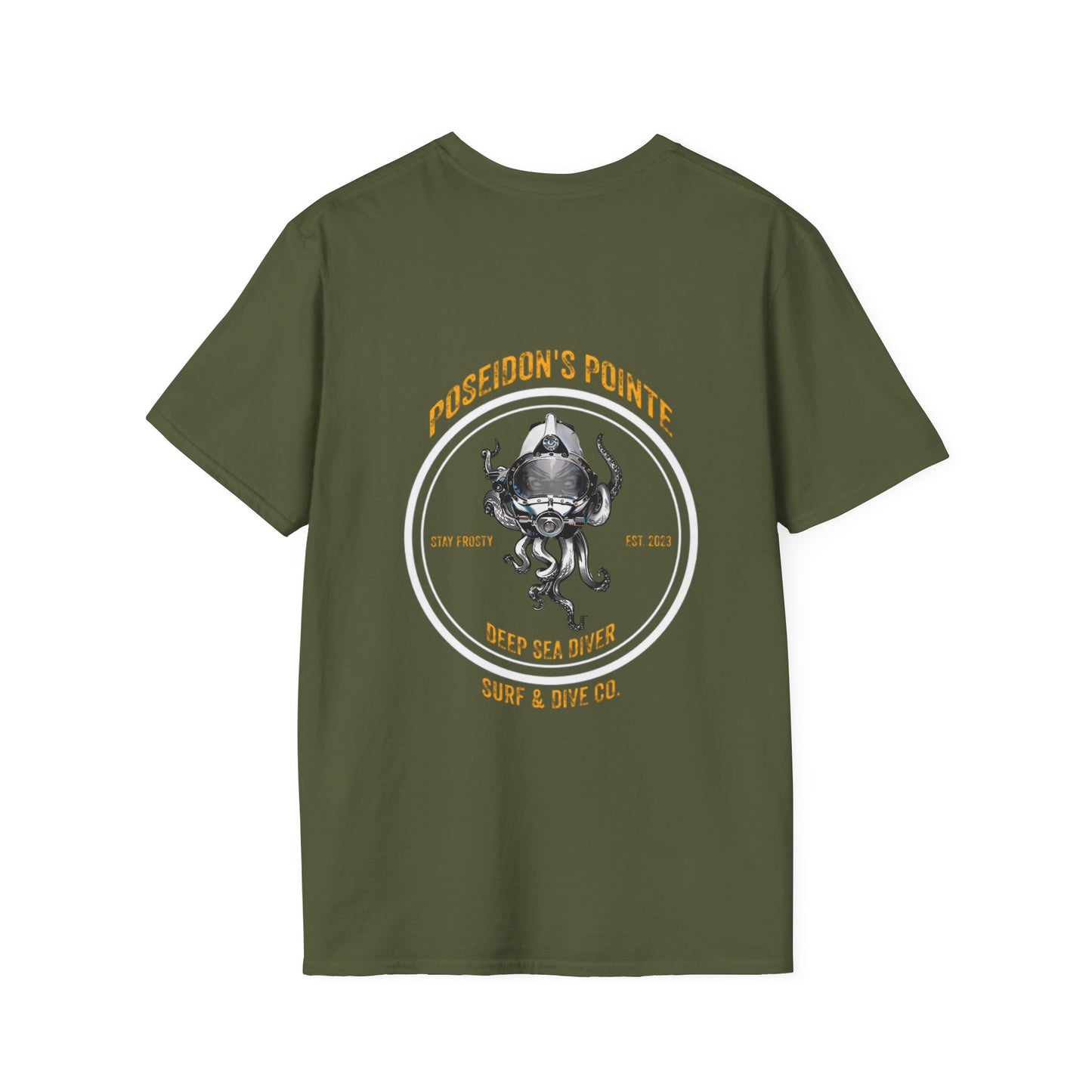 Deep Sea Diver - Skullupus in Kirby Morgan Dive Helmet Unisex Softstyle T-Shirt