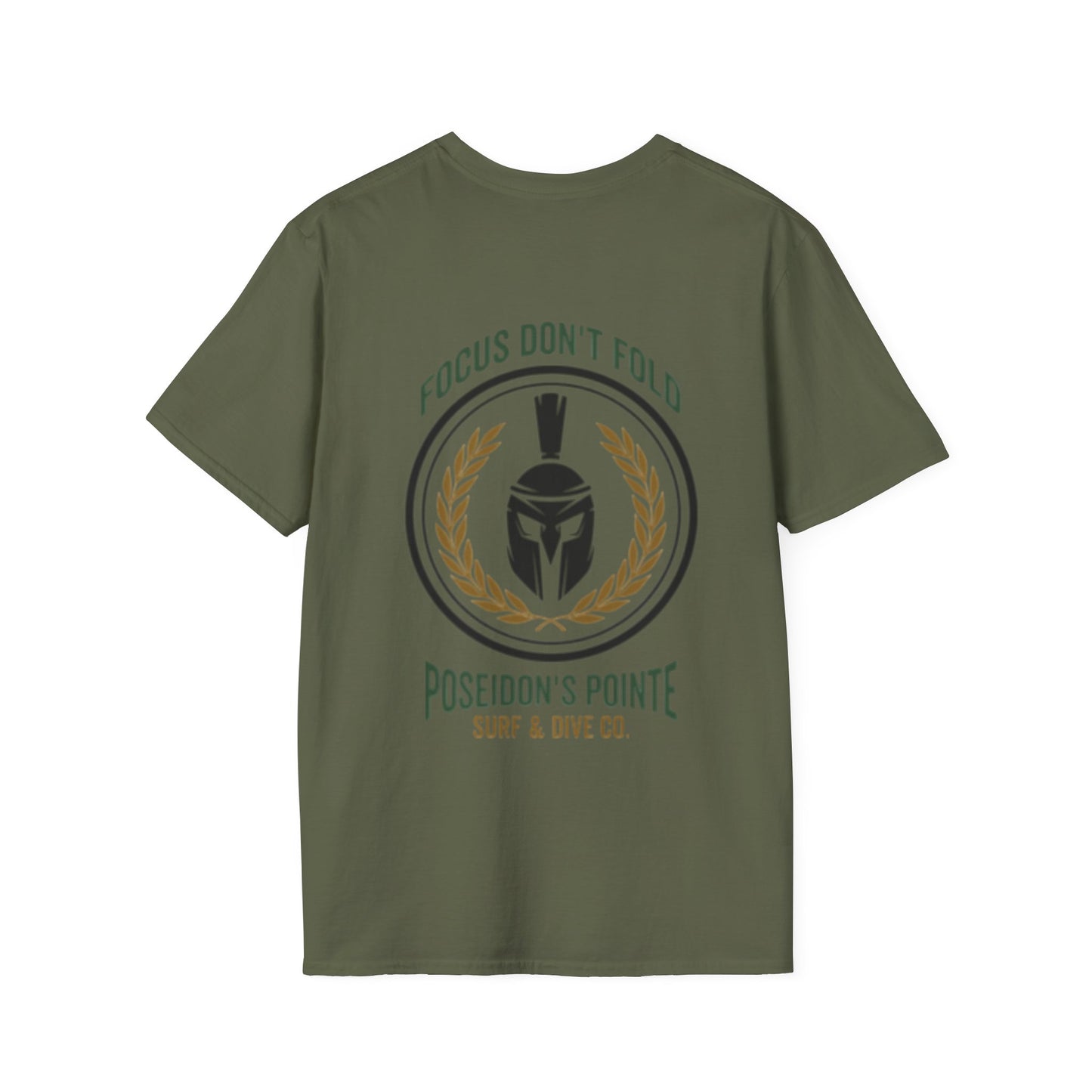 Focus Don't Fold Spartan Helmet Unisex Softstyle T-Shirt
