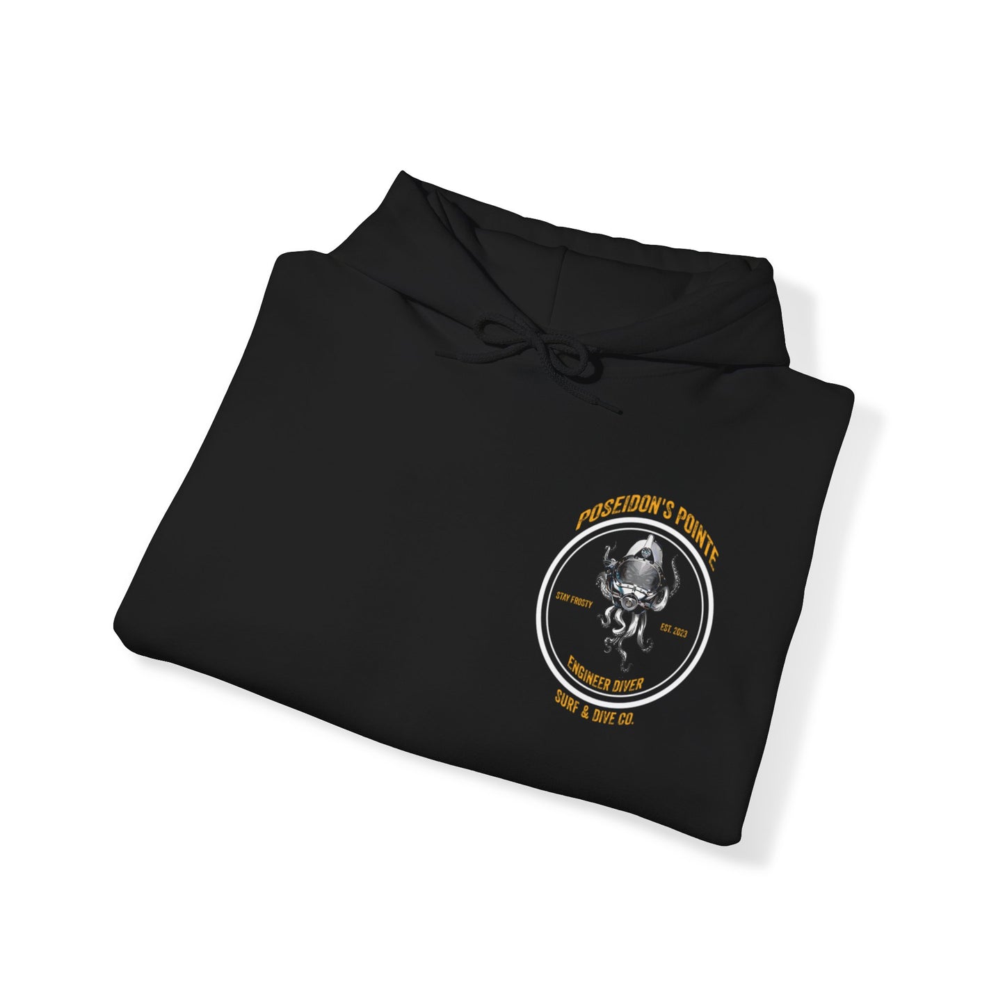 Engineer Diver - Skullupus in Kirby Morgan Helmet - Unisex Heavy Blend™ Hooded Sweatshirt