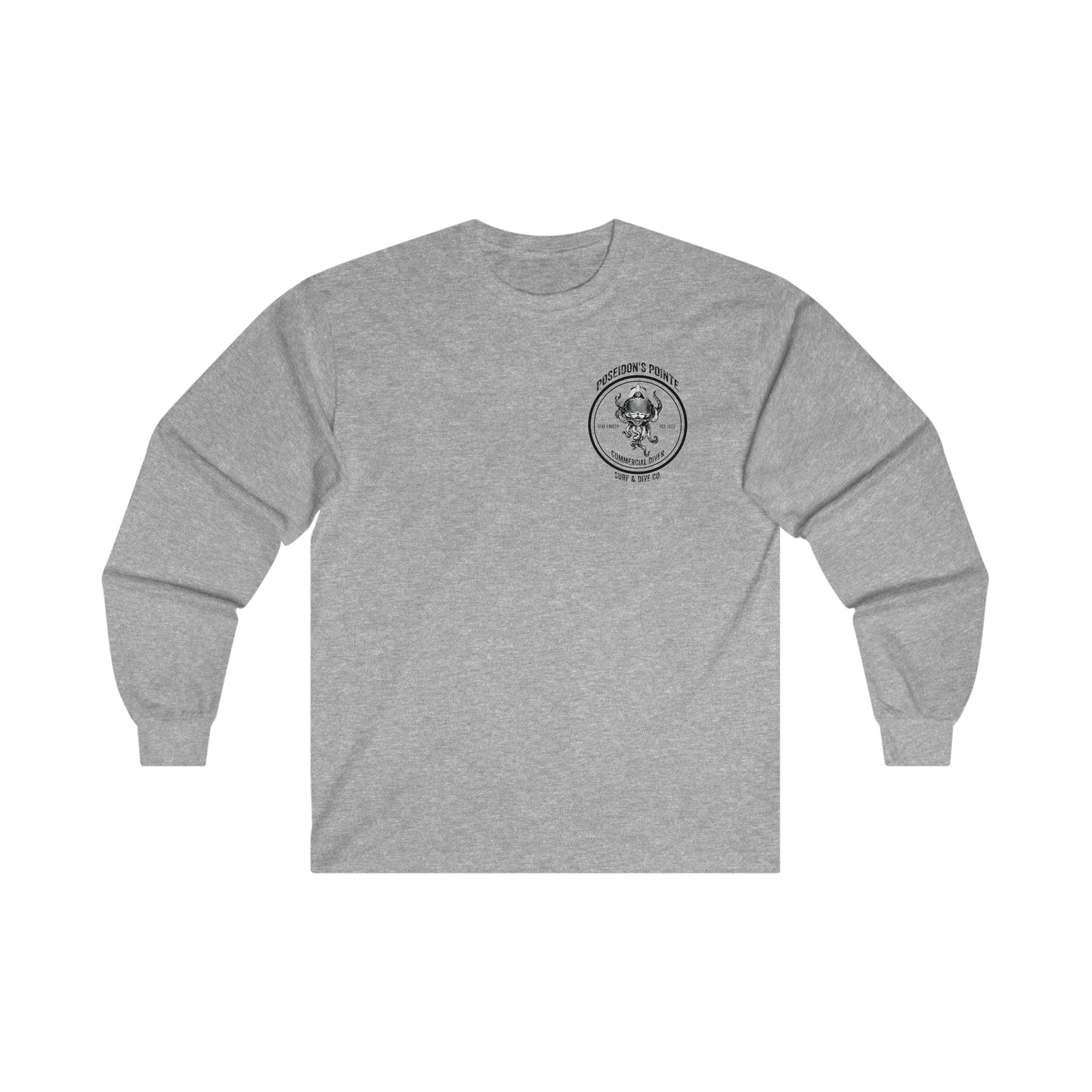 Commercial Diver - Skullupus in Kirby Morgan Helmet - Ultra Cotton Long Sleeve Tee