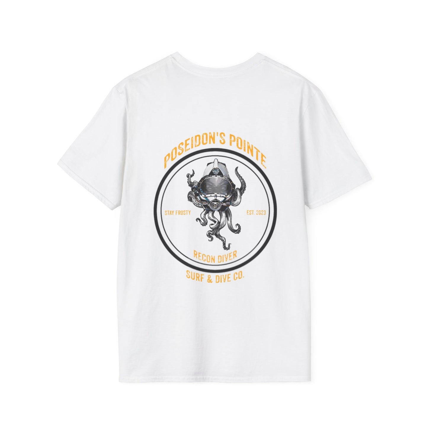 Recon Diver - Skullupus in Kirby Morgan Dive Helmet Unisex Softstyle T-Shirt