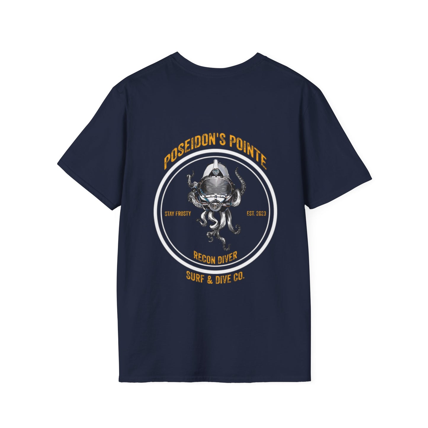 Recon Diver - Skullupus in Kirby Morgan Dive Helmet Unisex Softstyle T-Shirt